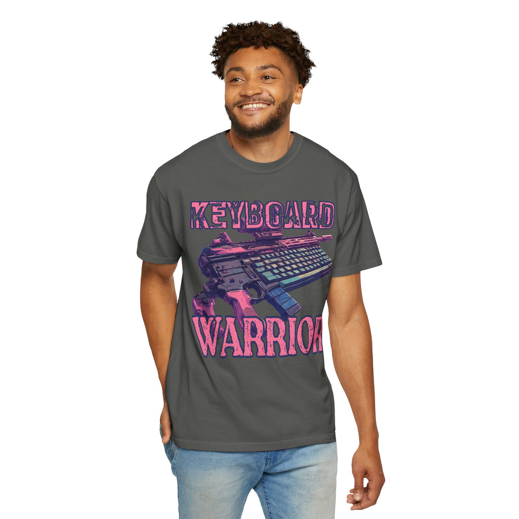 "Keyboard Warrior" Pink Graphic Tee