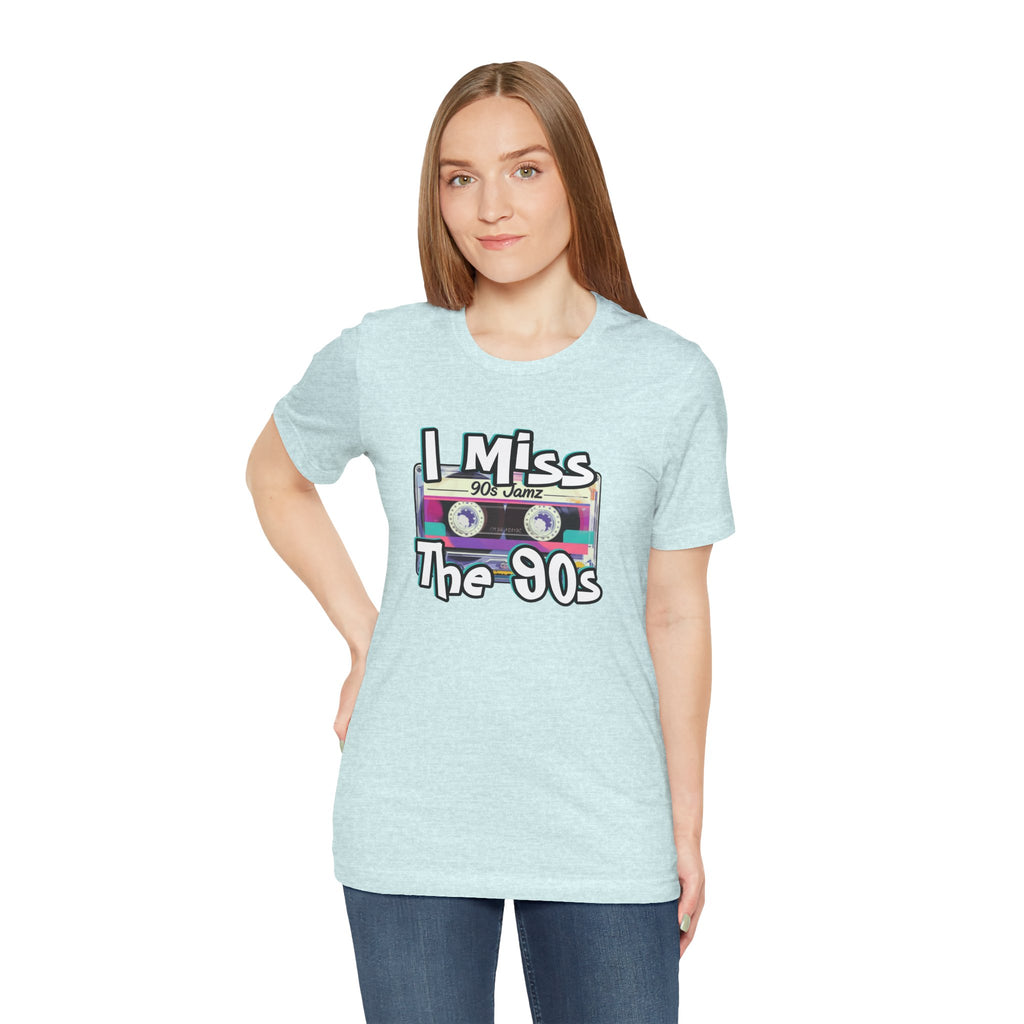 "I Miss The 90s" Retro Cassette Nostalgia Graphic Tee