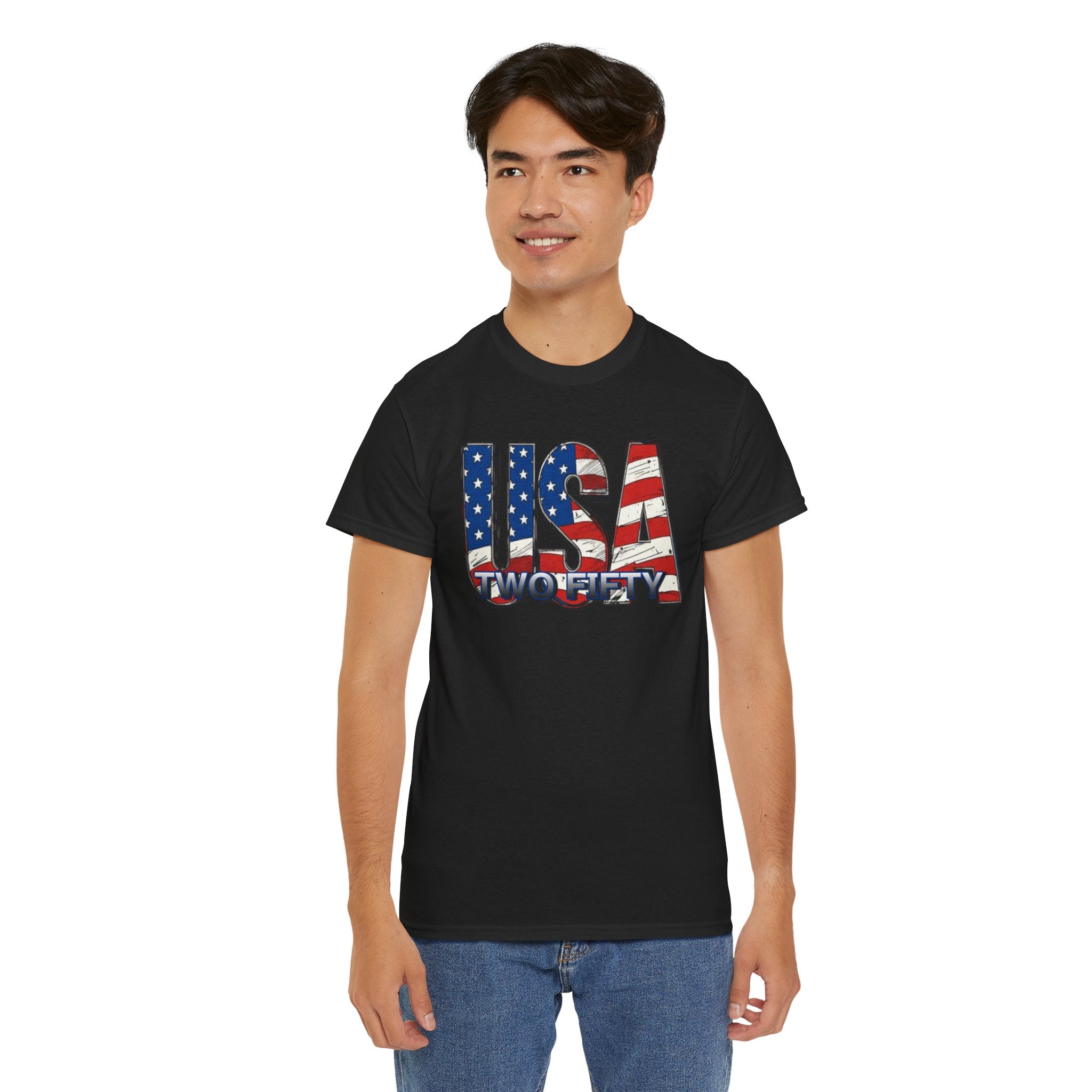 "USA Two Fifty" – 250 Years Patriotic America Graphic Tee