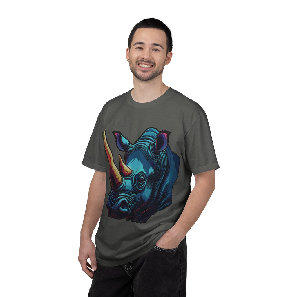 "Rhino Head" Graphic T-Shirt — Bold Animal