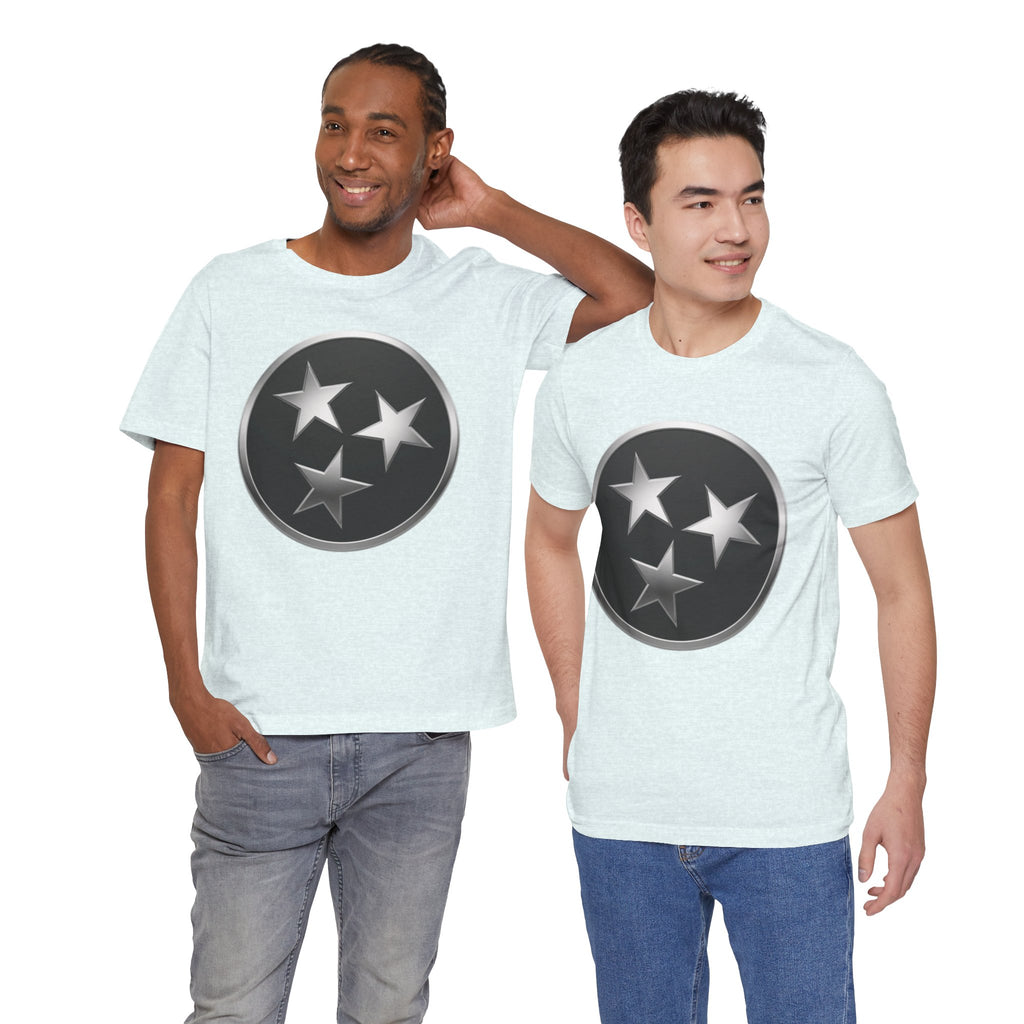 "Tennessee Pride" Metallic Black State Emblem Graphic Tee