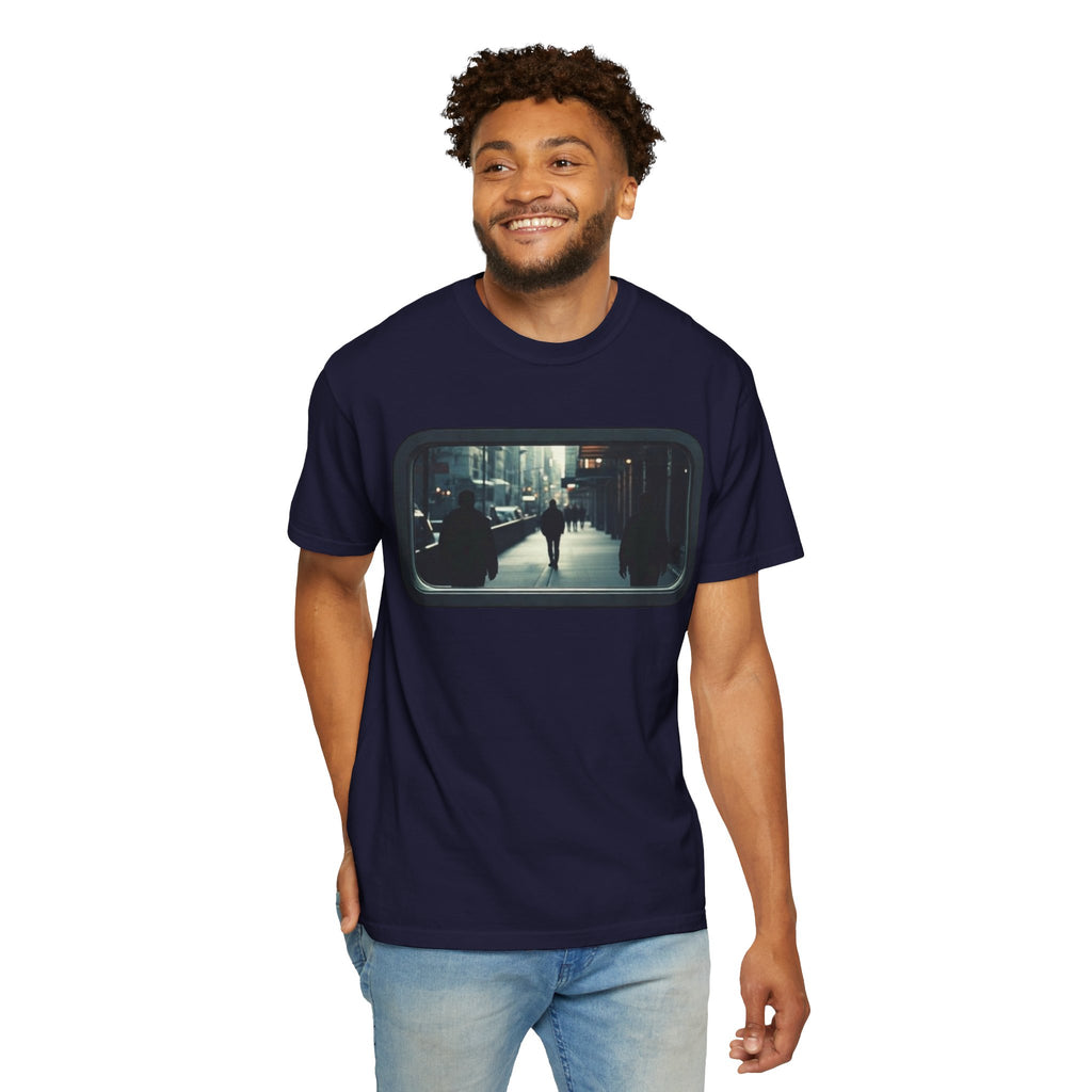 "Outside My Window" Urban Night Commuter Graphic Tee