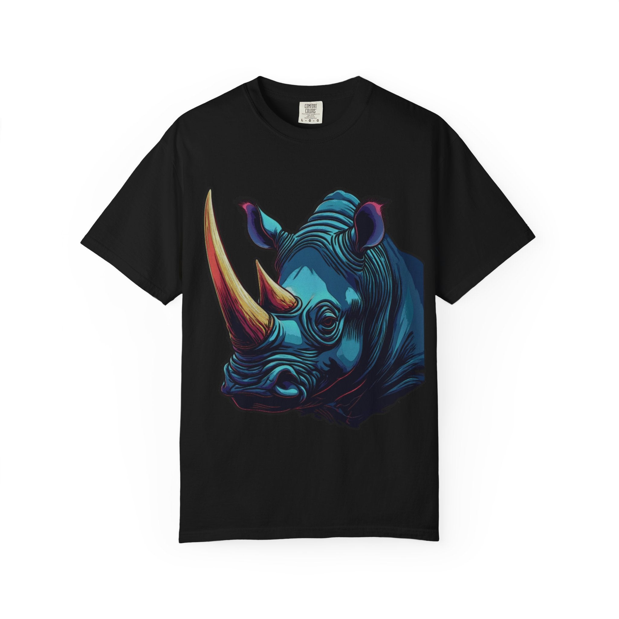 "Rhino Head" Graphic T-Shirt — Bold Animal