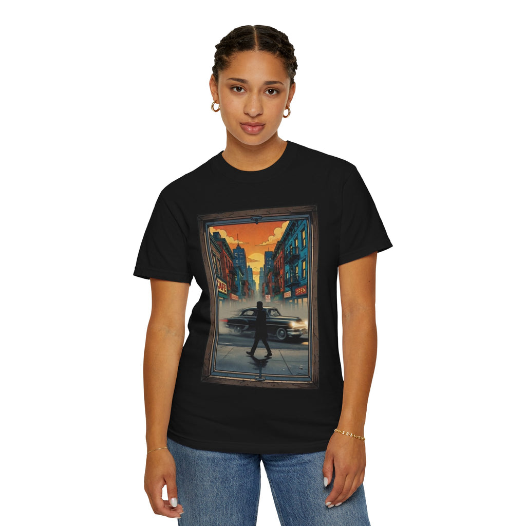 "Walking Alone" City Sidewalk Graphic Tee