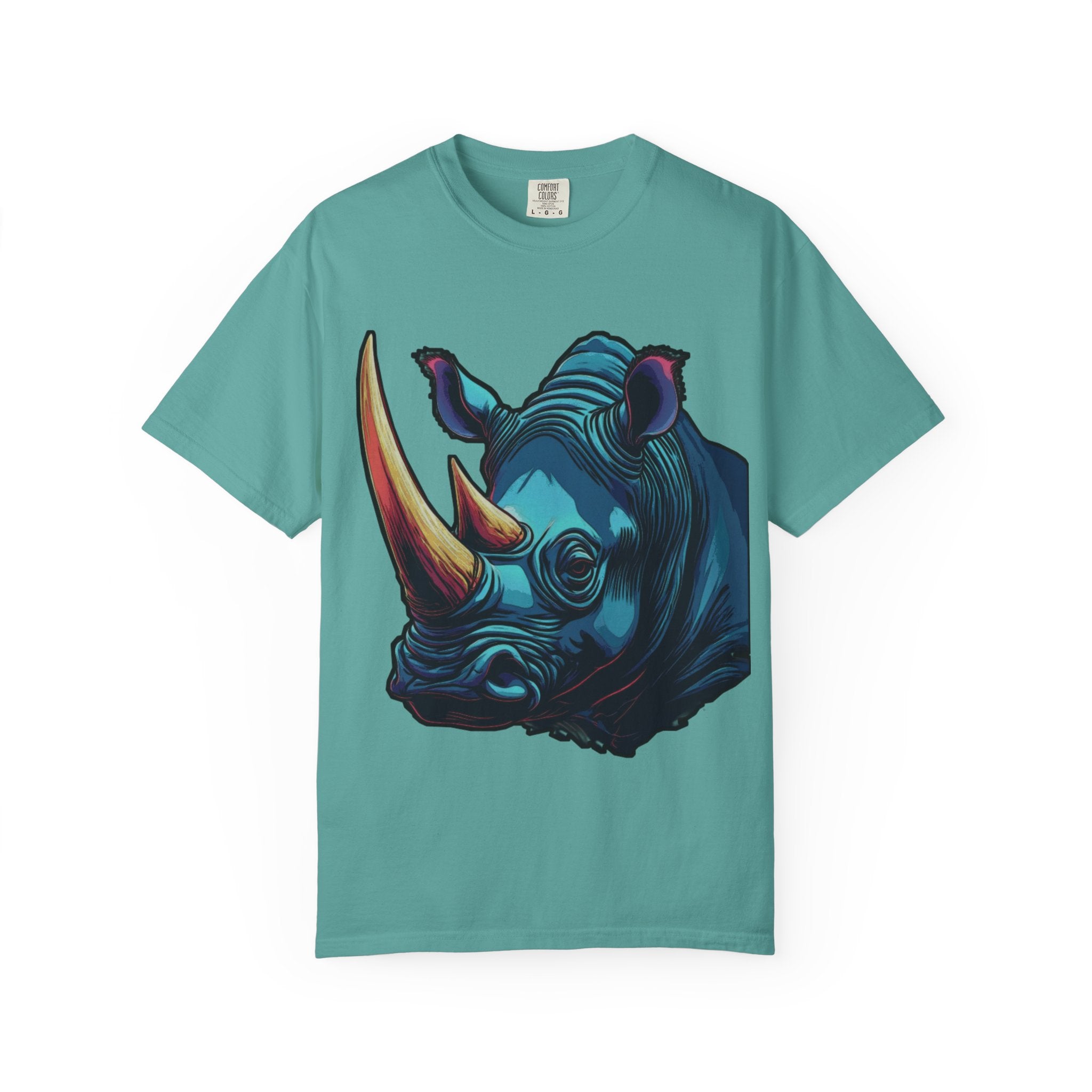 "Rhino Head" Graphic T-Shirt — Bold Animal