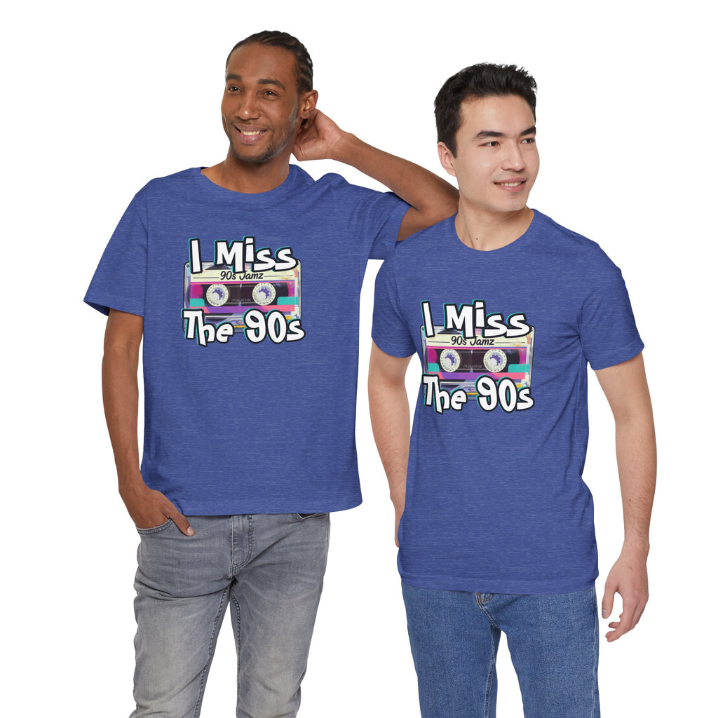 "I Miss The 90s" Retro Cassette Nostalgia Graphic Tee