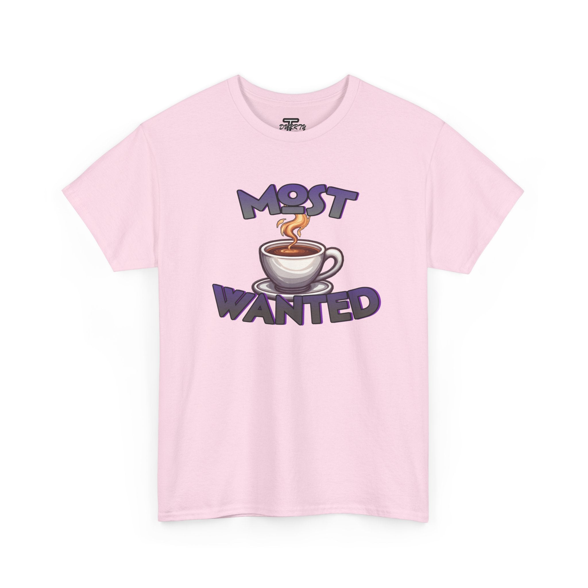"Most Wanted" Cute Coffee Lover Graphic Tee