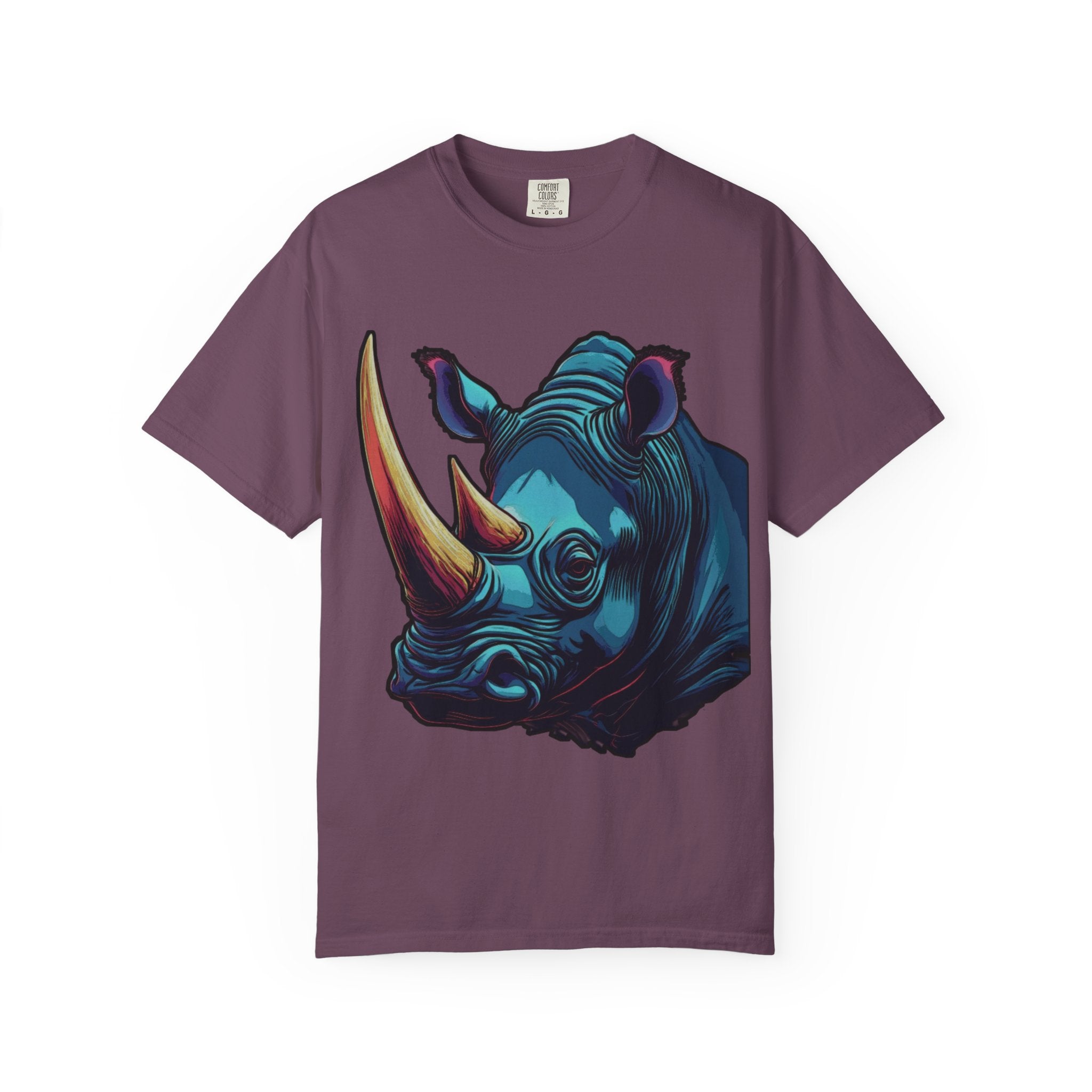 "Rhino Head" Graphic T-Shirt — Bold Animal