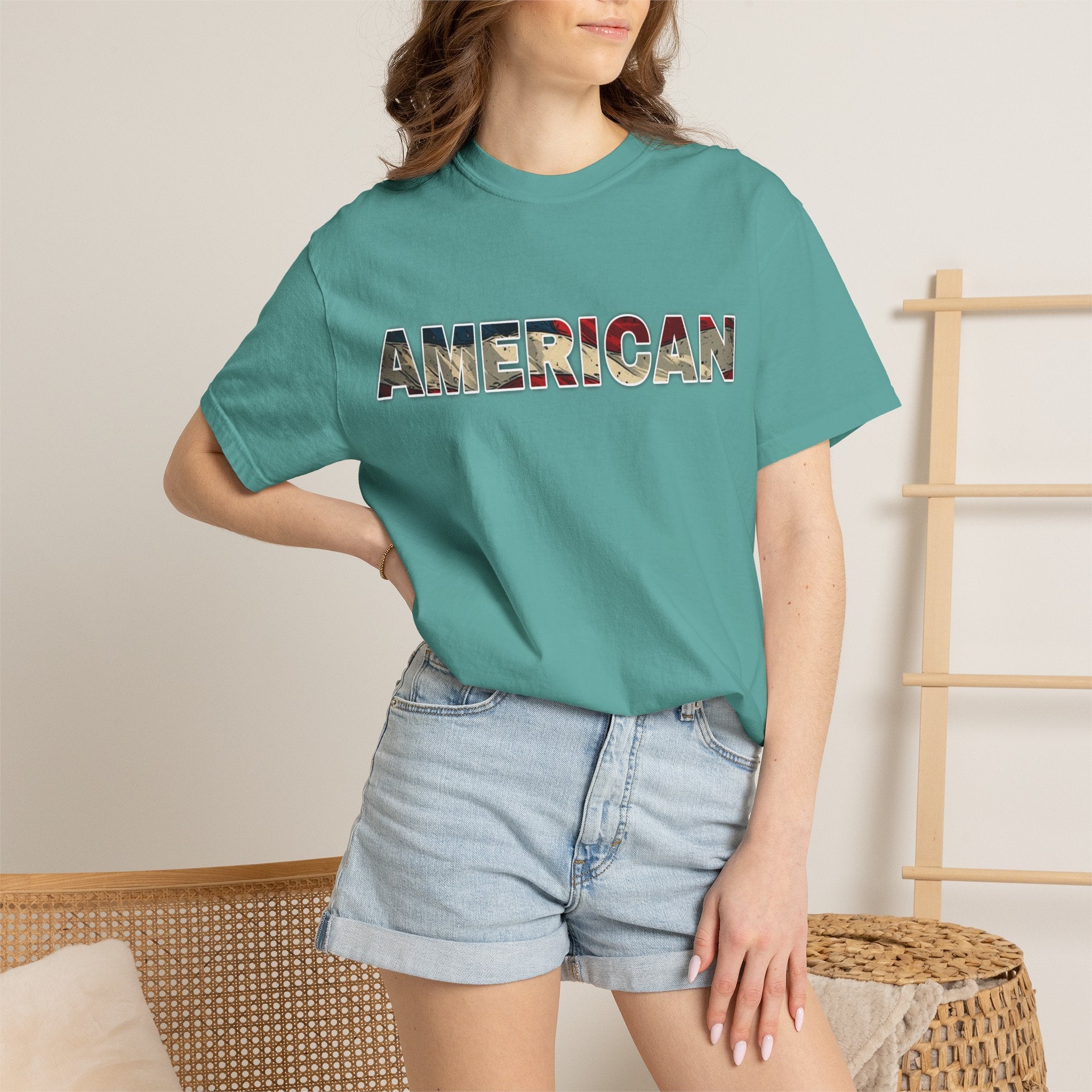 'AMERICAN' Patriotic Graphic Tee