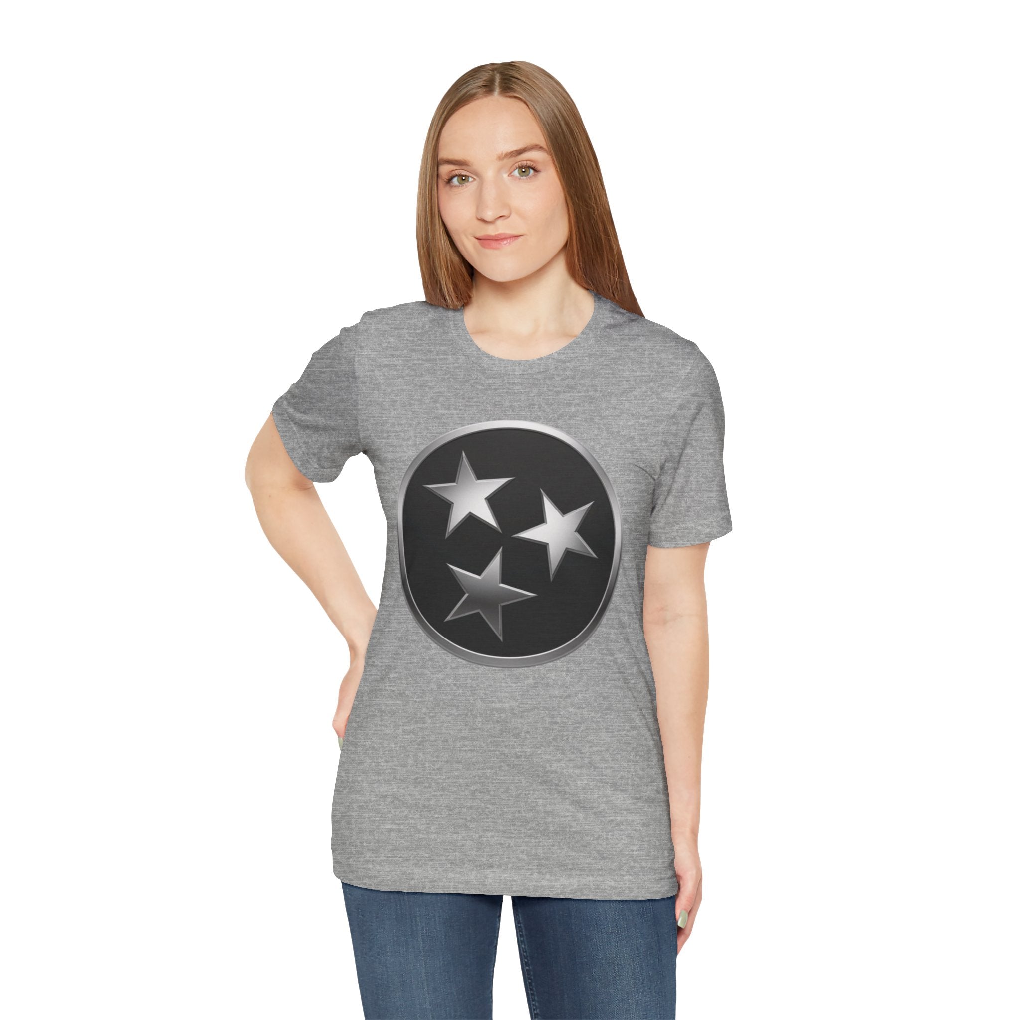 "Tennessee Pride" Metallic Black State Emblem Graphic Tee