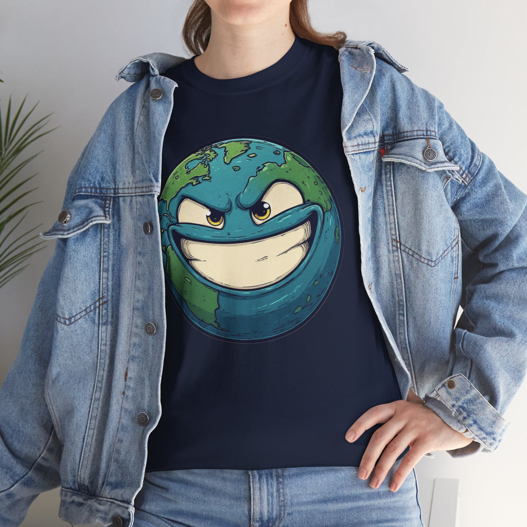 "Smirking Earth" Graphic Tee