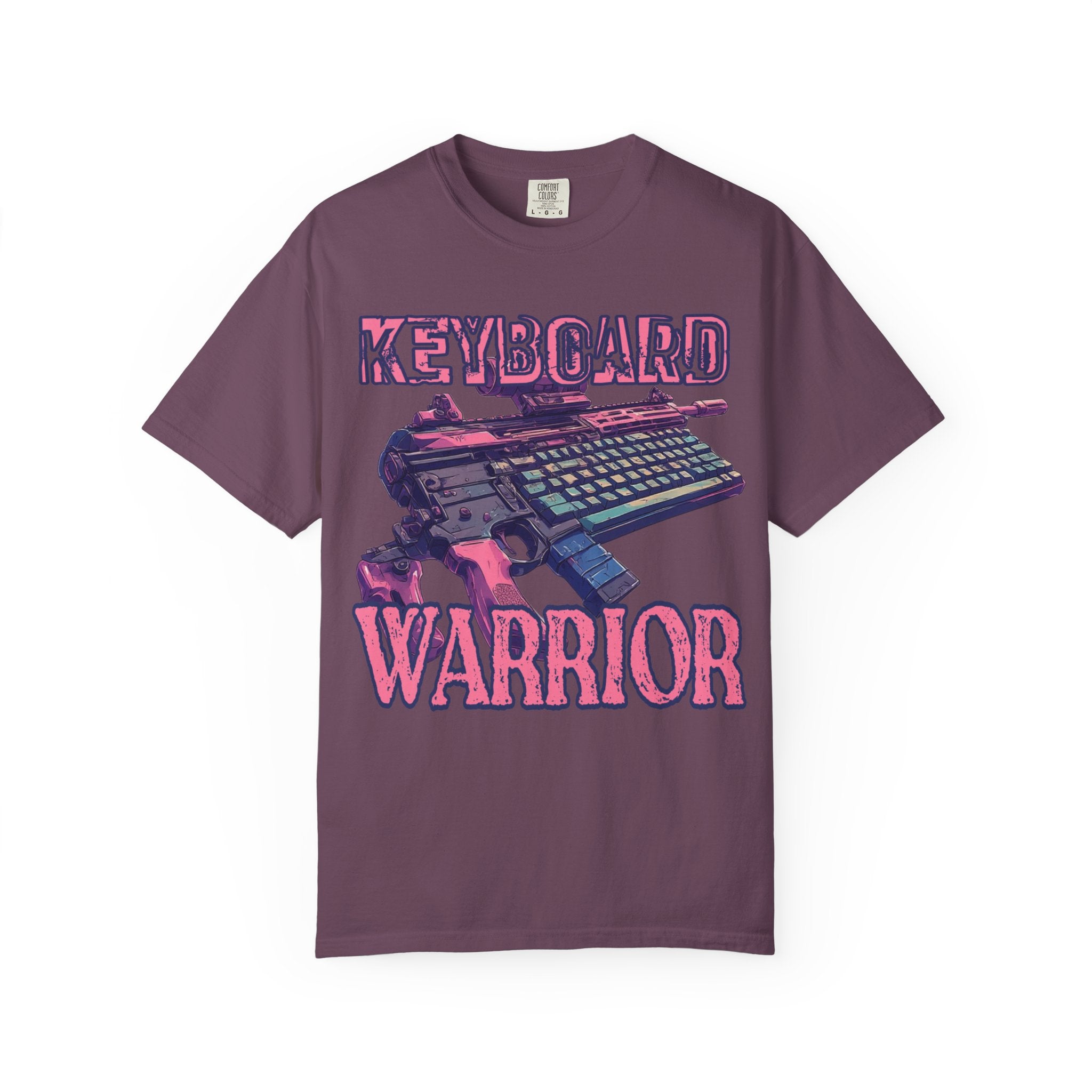"Keyboard Warrior" Pink Graphic Tee