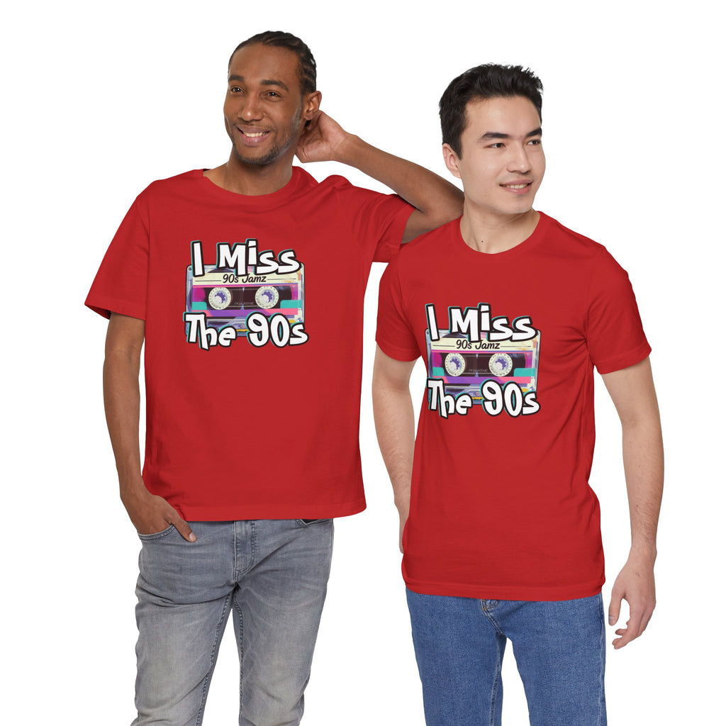 "I Miss The 90s" Retro Cassette Nostalgia Graphic Tee