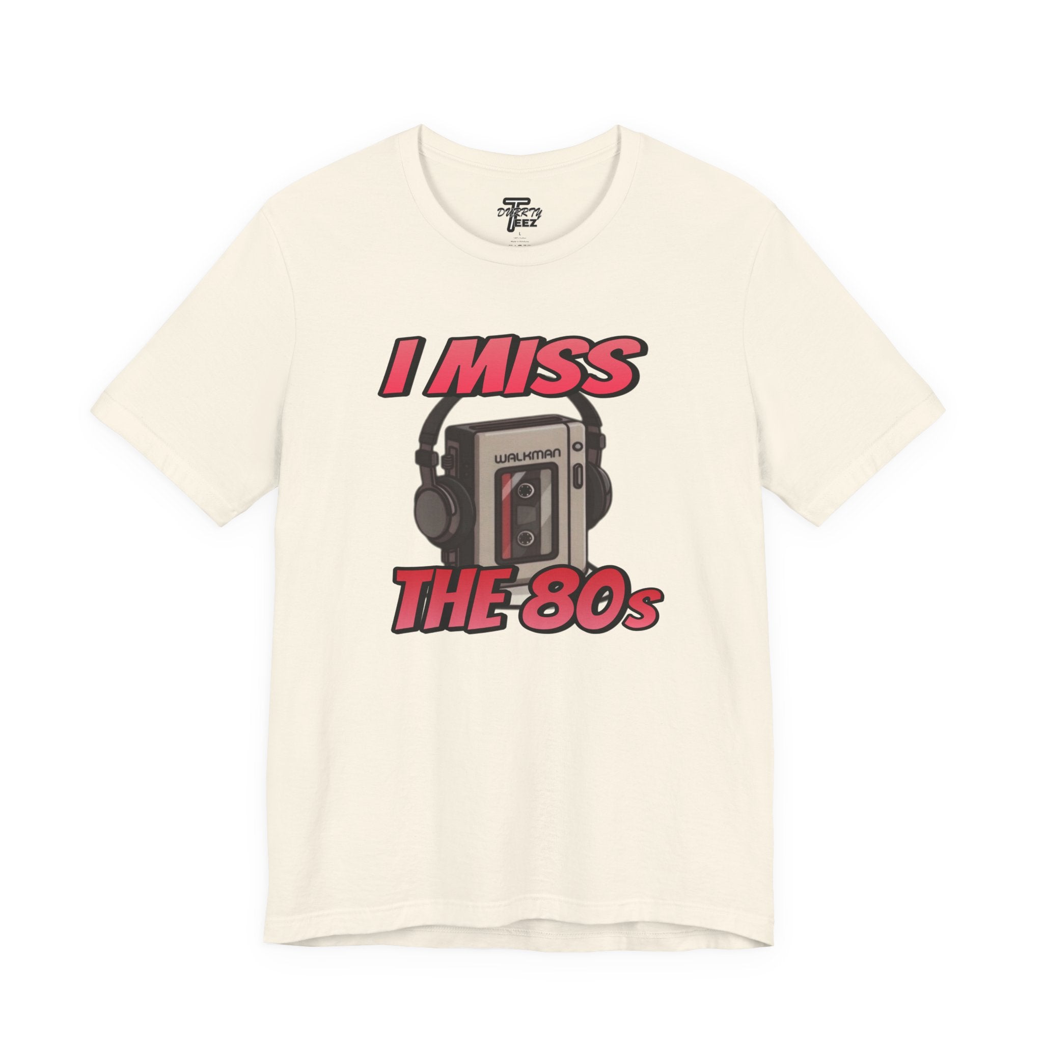 "I Miss the 80s" Retro Walkman Nostalgia Graphic Tee