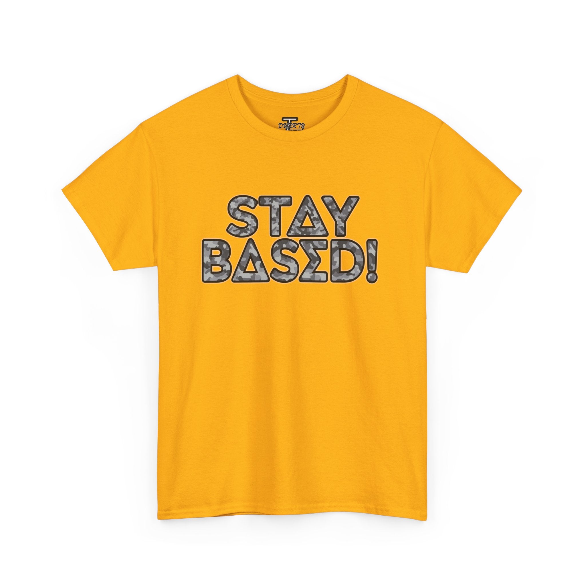 "Stay Based!" Urban Camo Graphic Tee