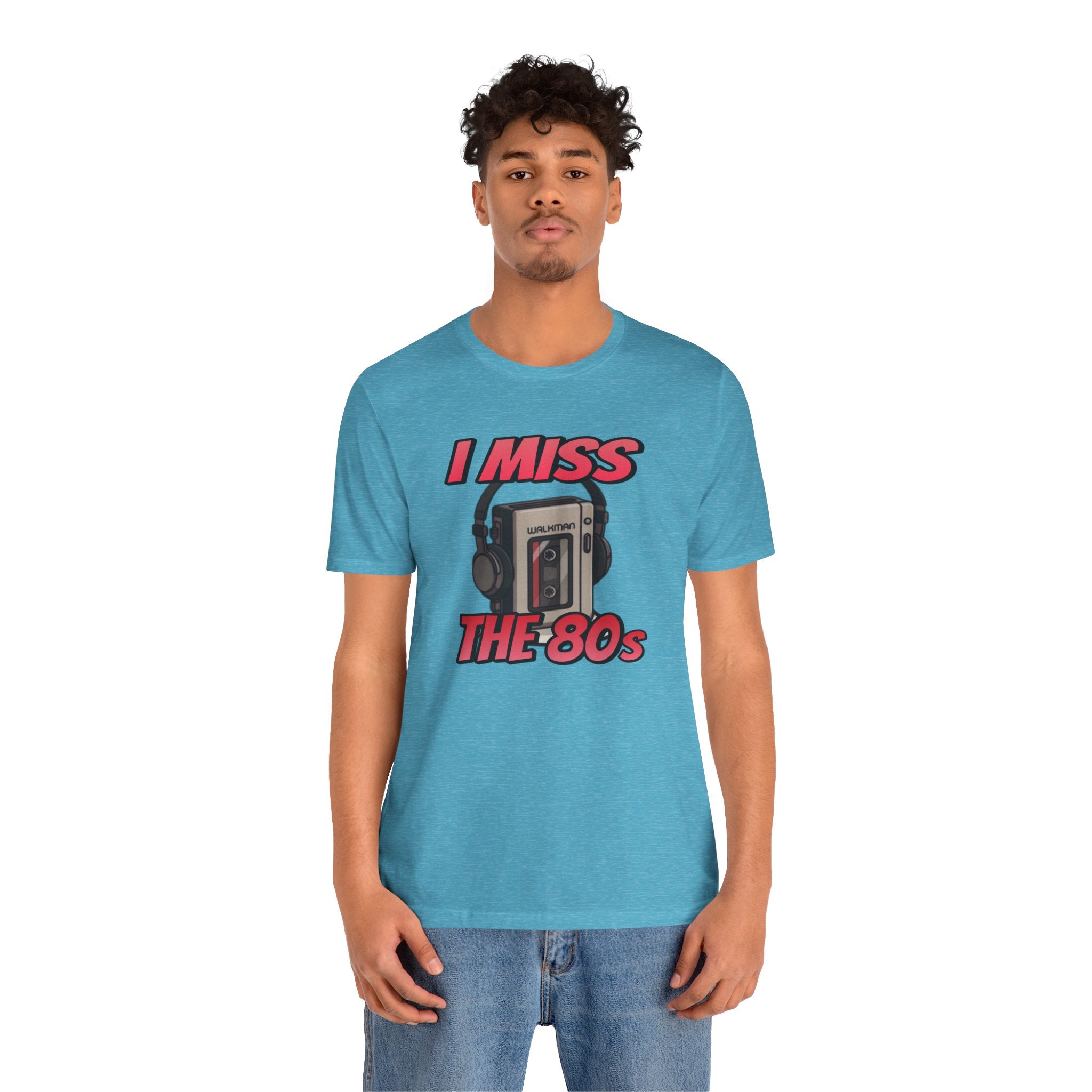 "I Miss the 80s" Retro Walkman Nostalgia Graphic Tee