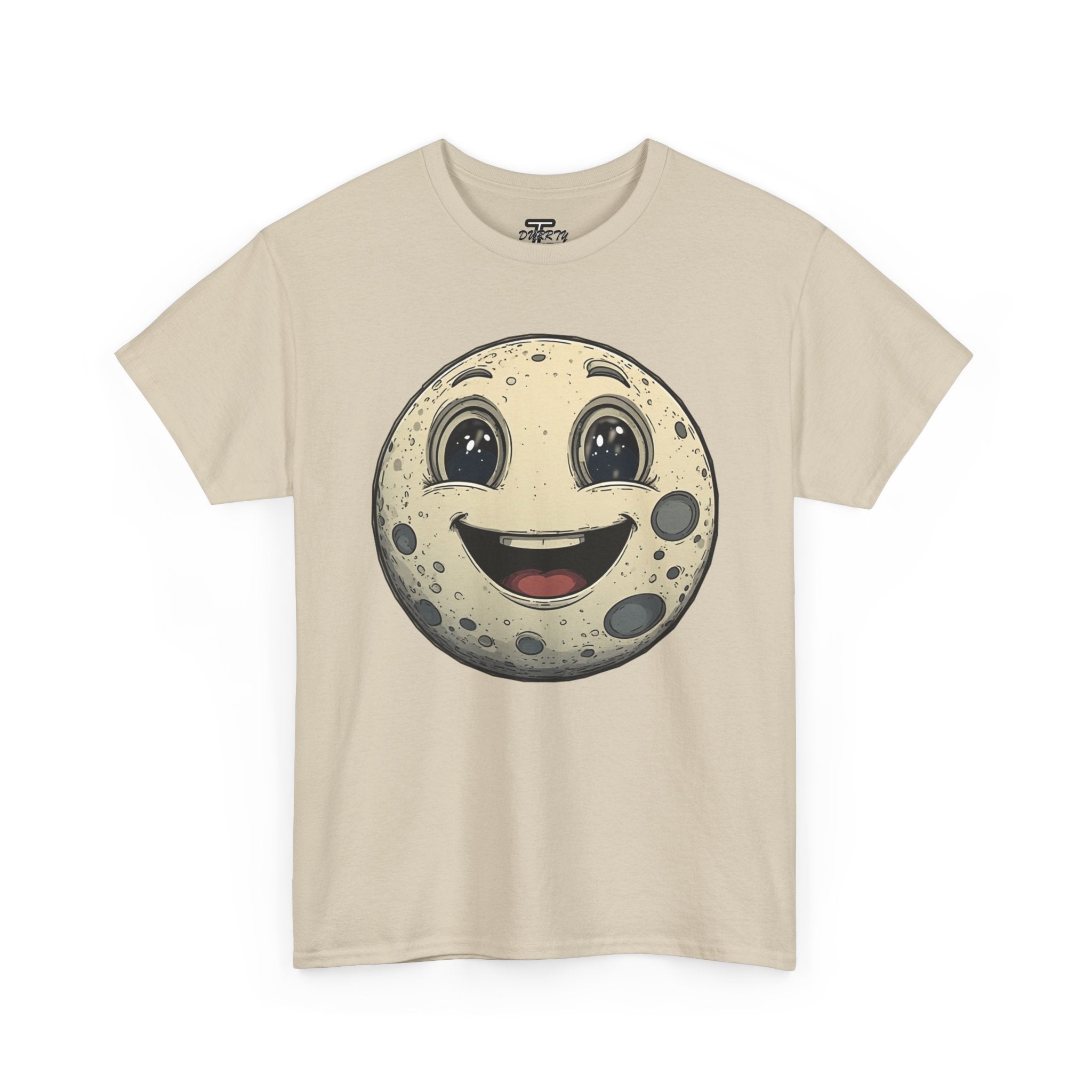 Happy Moonface T-Shirt — Cute Vintage Moon