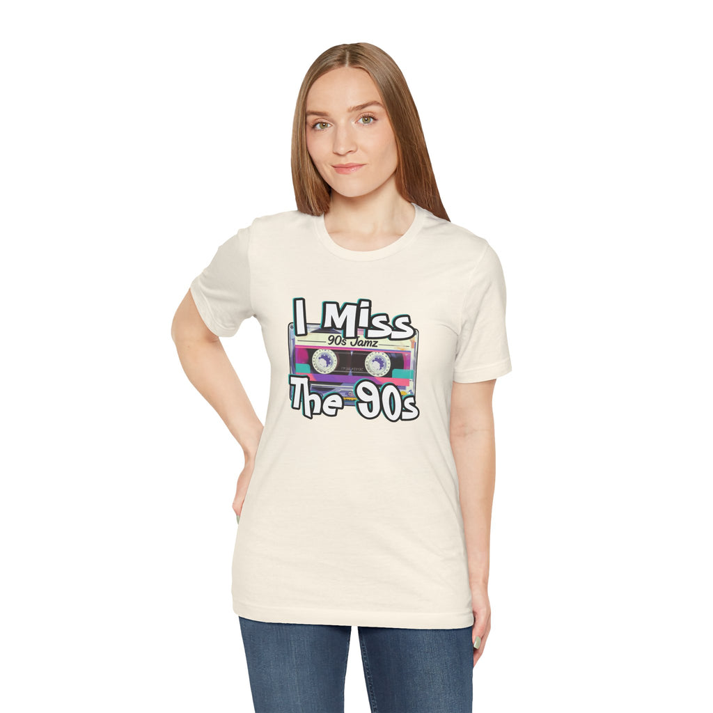 "I Miss The 90s" Retro Cassette Nostalgia Graphic Tee
