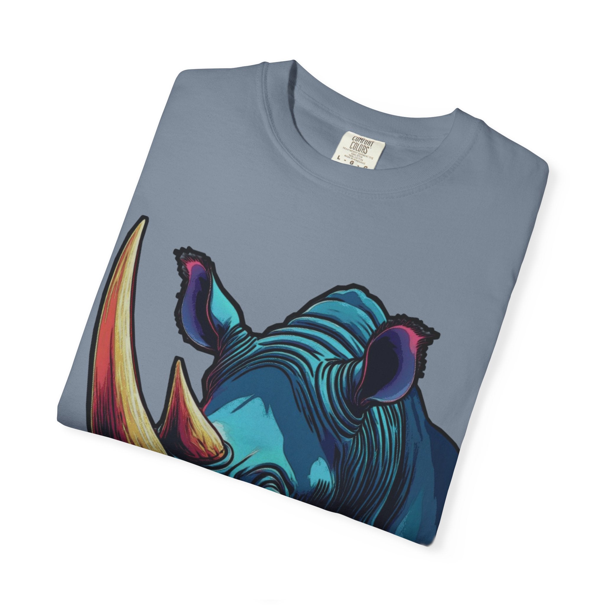 "Rhino Head" Graphic T-Shirt — Bold Animal