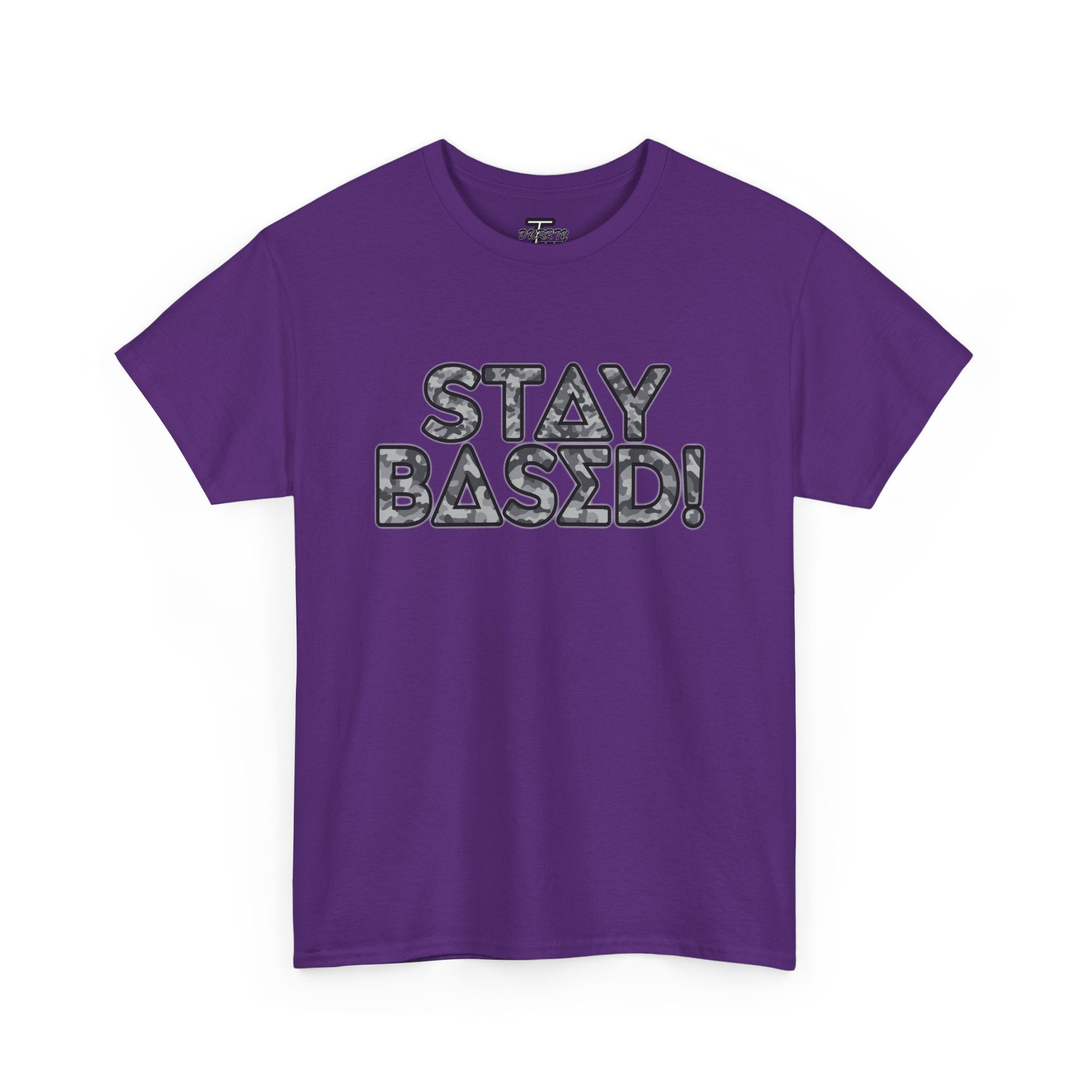 "Stay Based!" Urban Camo Graphic Tee