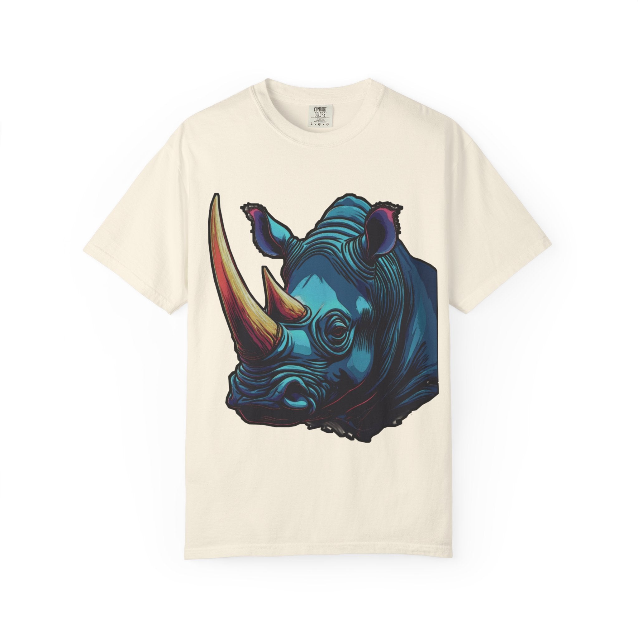 "Rhino Head" Graphic T-Shirt — Bold Animal