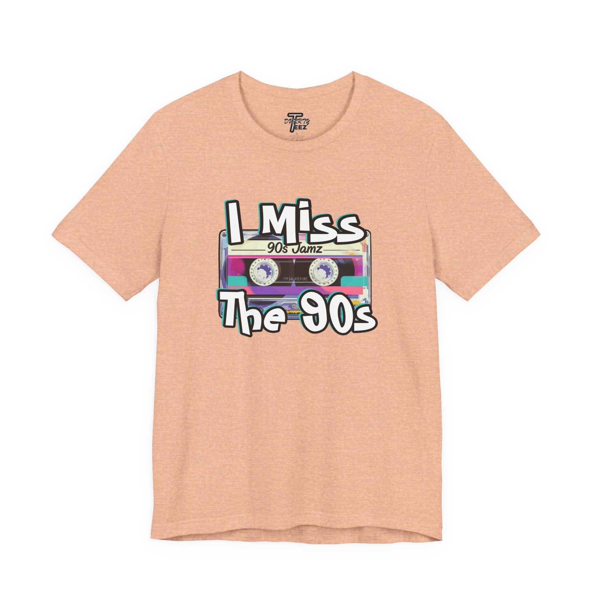 "I Miss The 90s" Retro Cassette Nostalgia Graphic Tee