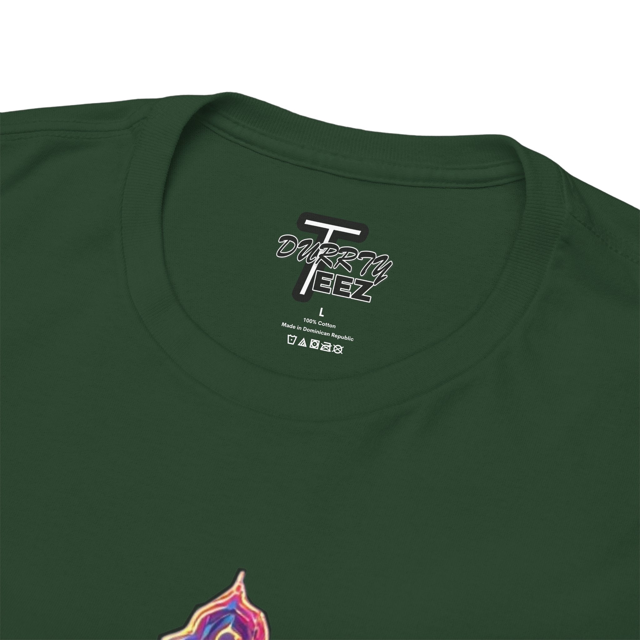 "Self Sacrifice" Neon Christian Cross Graphic Tee