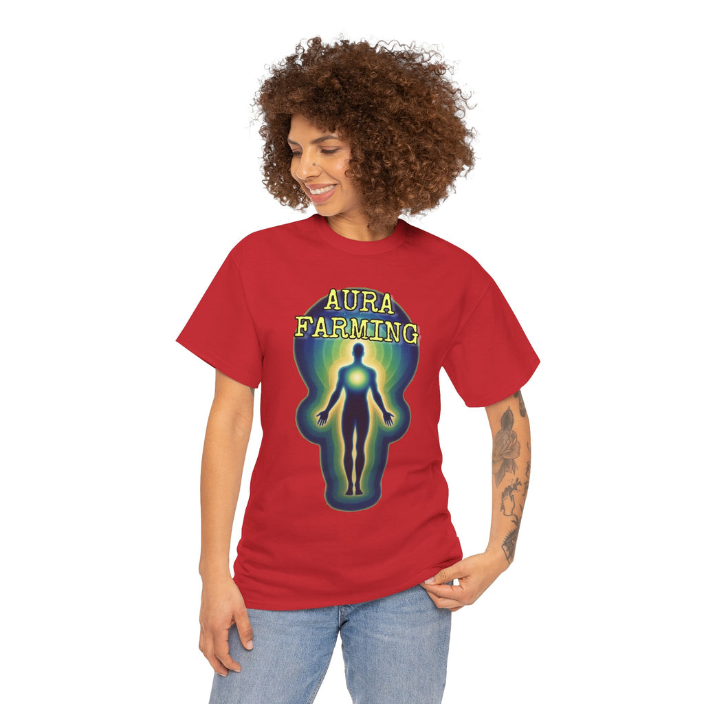 "Aura Farming" — Spiritual Energy Graphic Tee