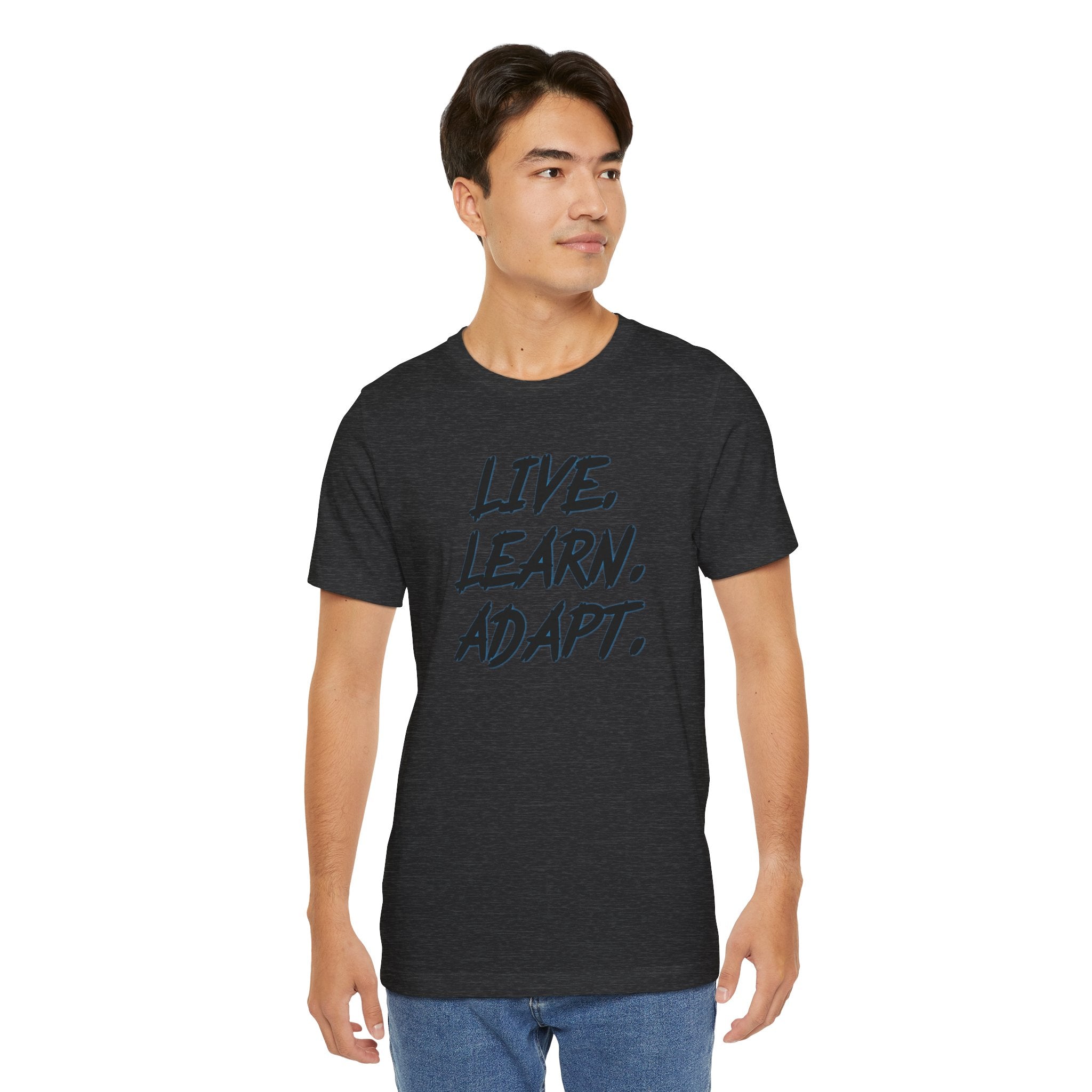 "Live. Learn. Adapt." Inspirational Motivational Graphic Tee