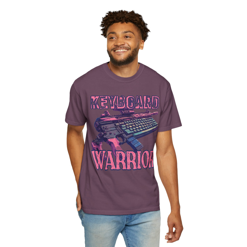"Keyboard Warrior" Pink Graphic Tee