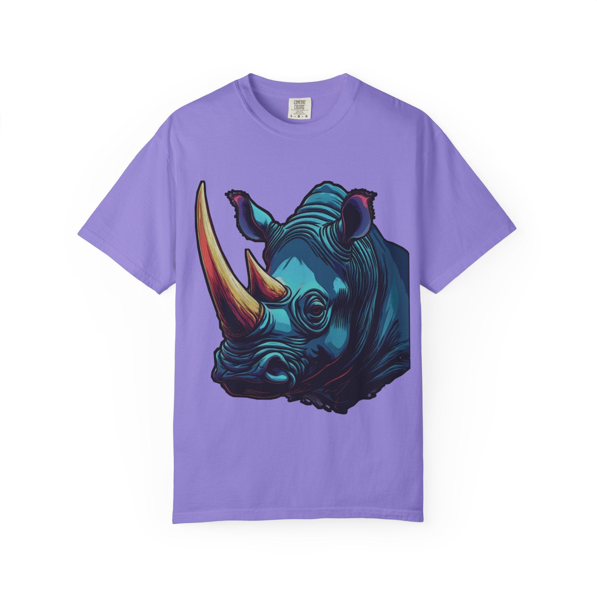 "Rhino Head" Graphic T-Shirt — Bold Animal
