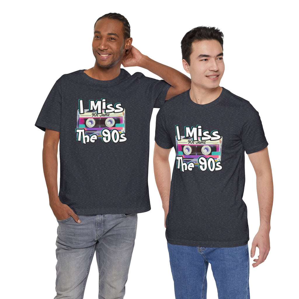 "I Miss The 90s" Retro Cassette Nostalgia Graphic Tee