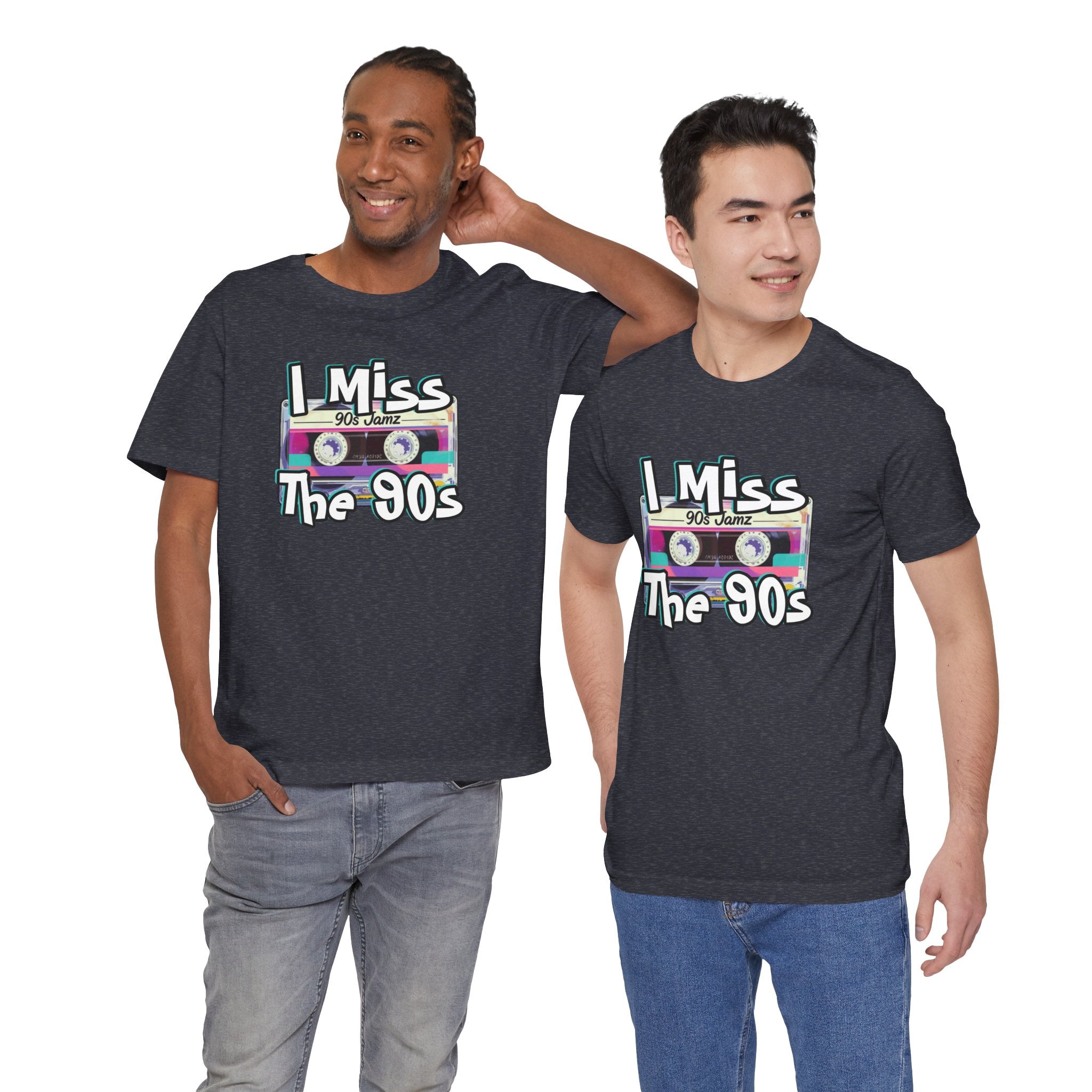 "I Miss The 90s" Retro Cassette Nostalgia Graphic Tee