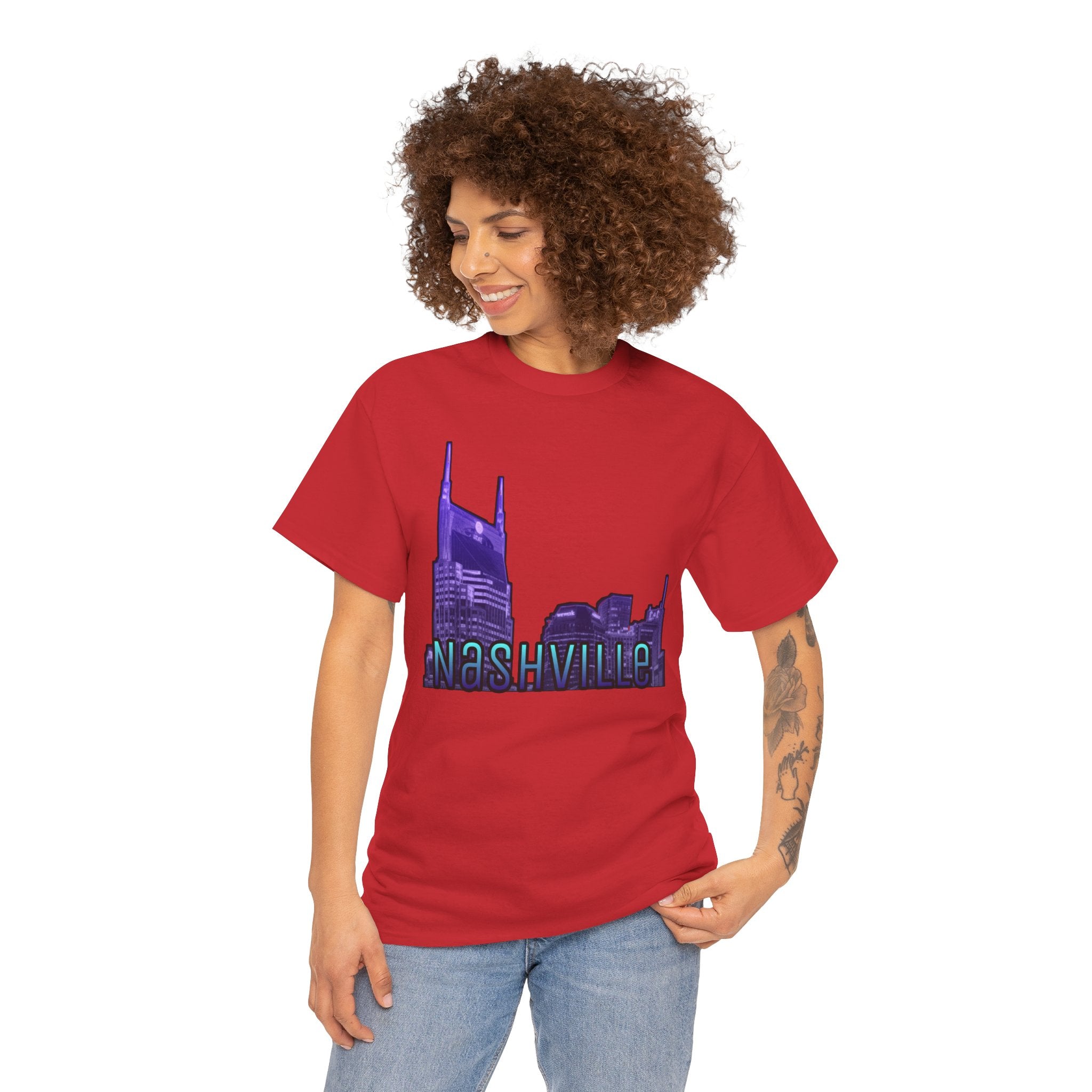 "Nashville Skyline" - Nashville Tennessee Graphic Tee