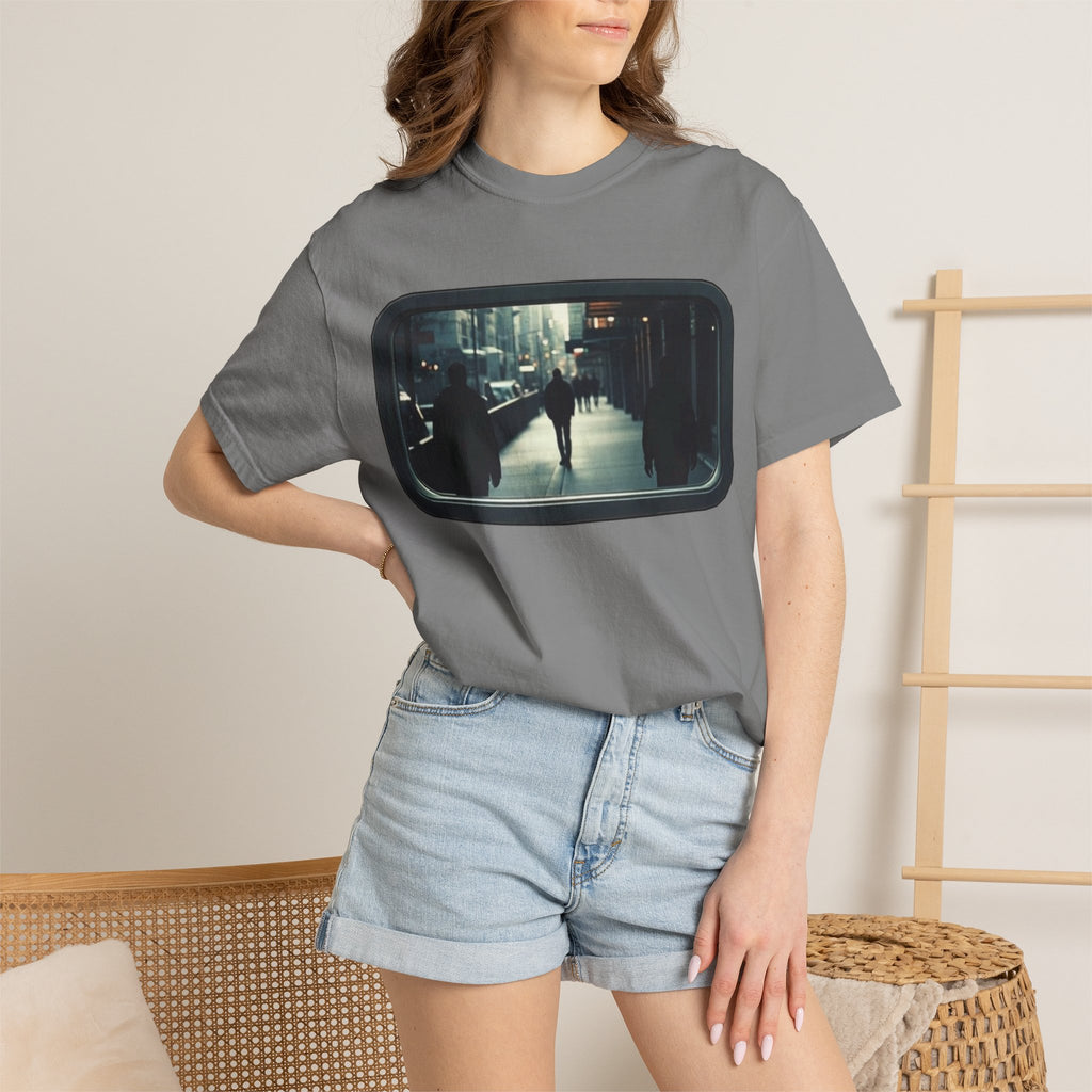 "Outside My Window" Urban Night Commuter Graphic Tee