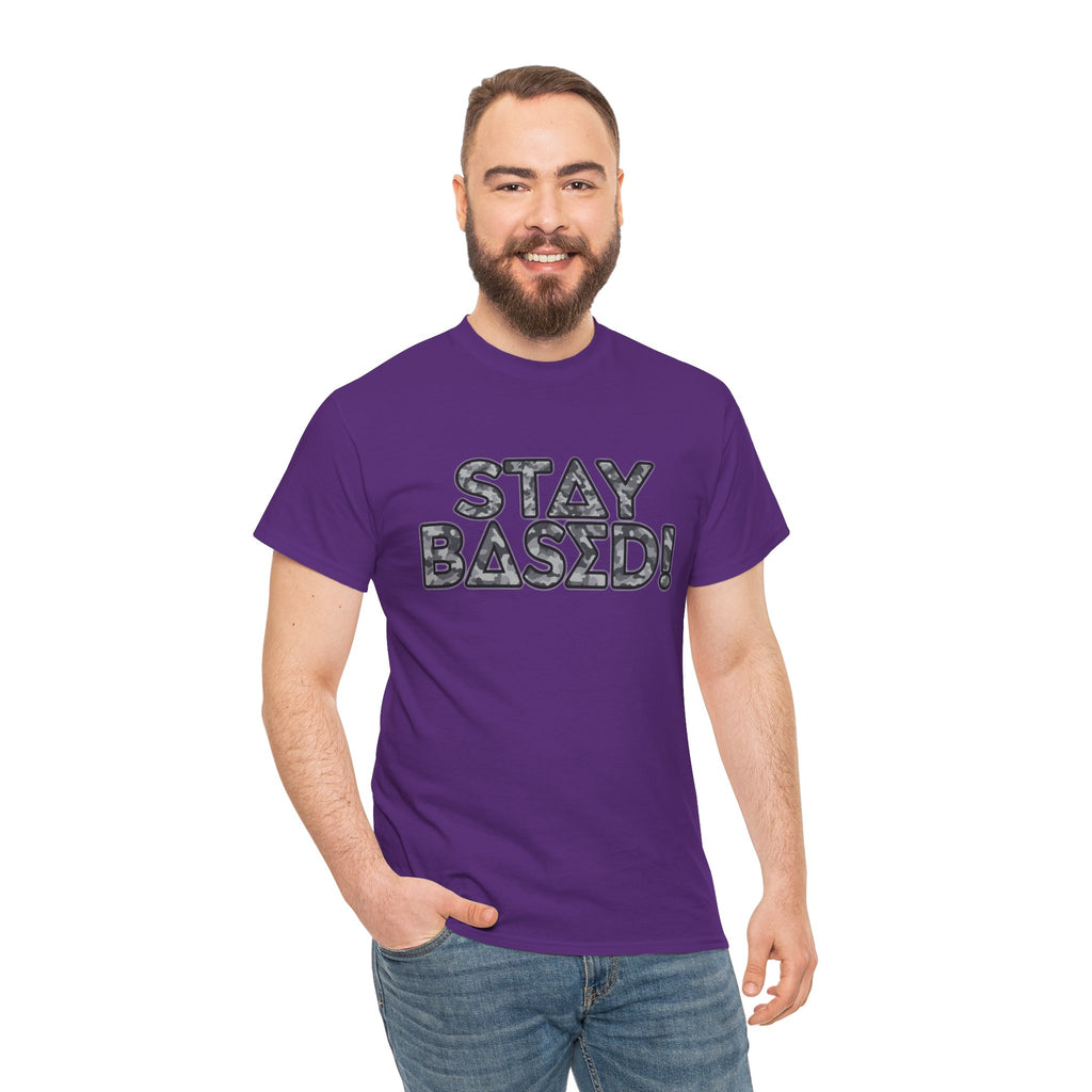 "Stay Based!" Urban Camo Graphic Tee