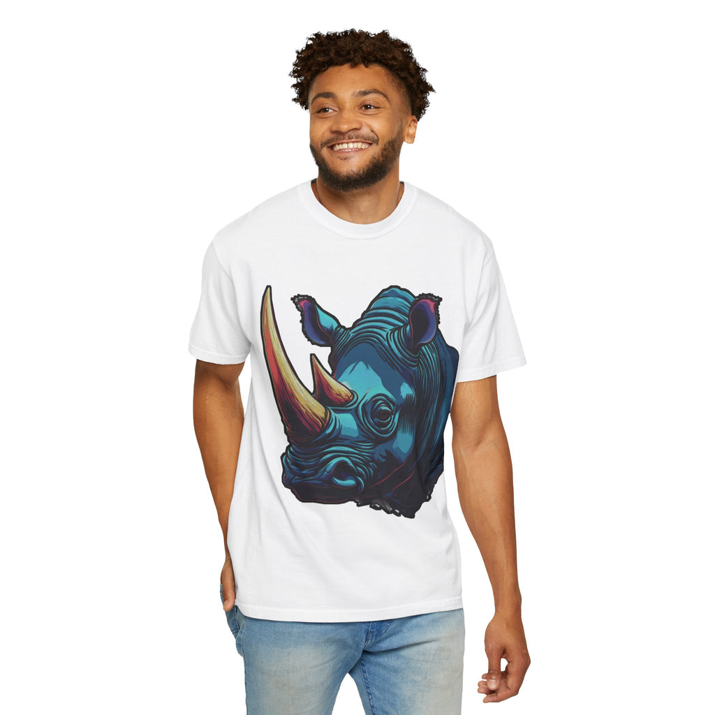 "Rhino Head" Graphic T-Shirt — Bold Animal