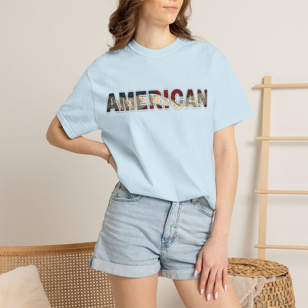 'AMERICAN' Patriotic Graphic Tee