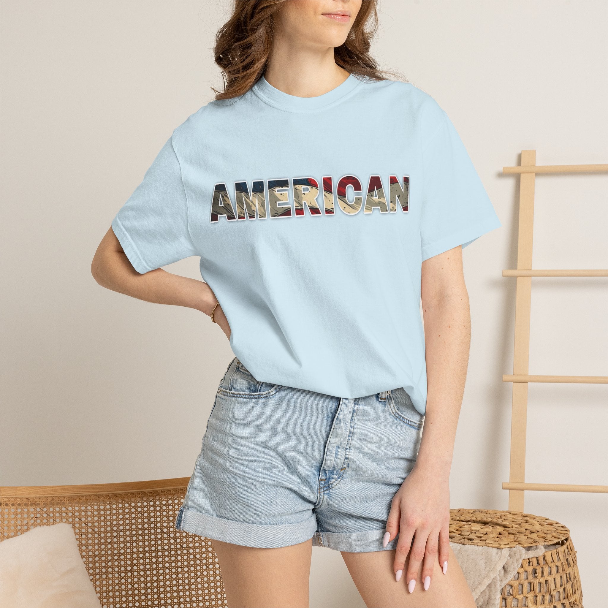 'AMERICAN' Patriotic Graphic Tee