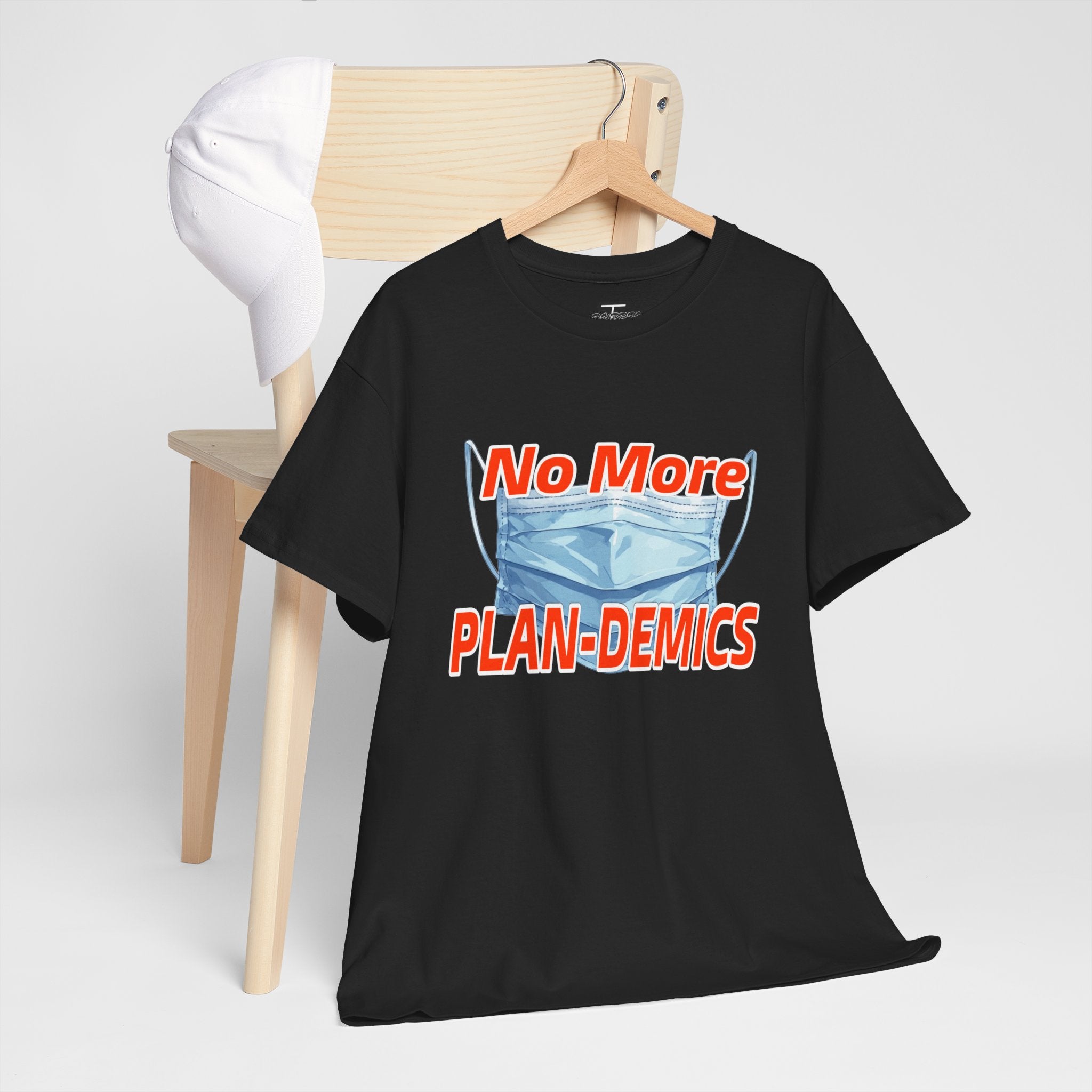 "No More PLAN-DEMICS" Mask Protest Graphic Tee