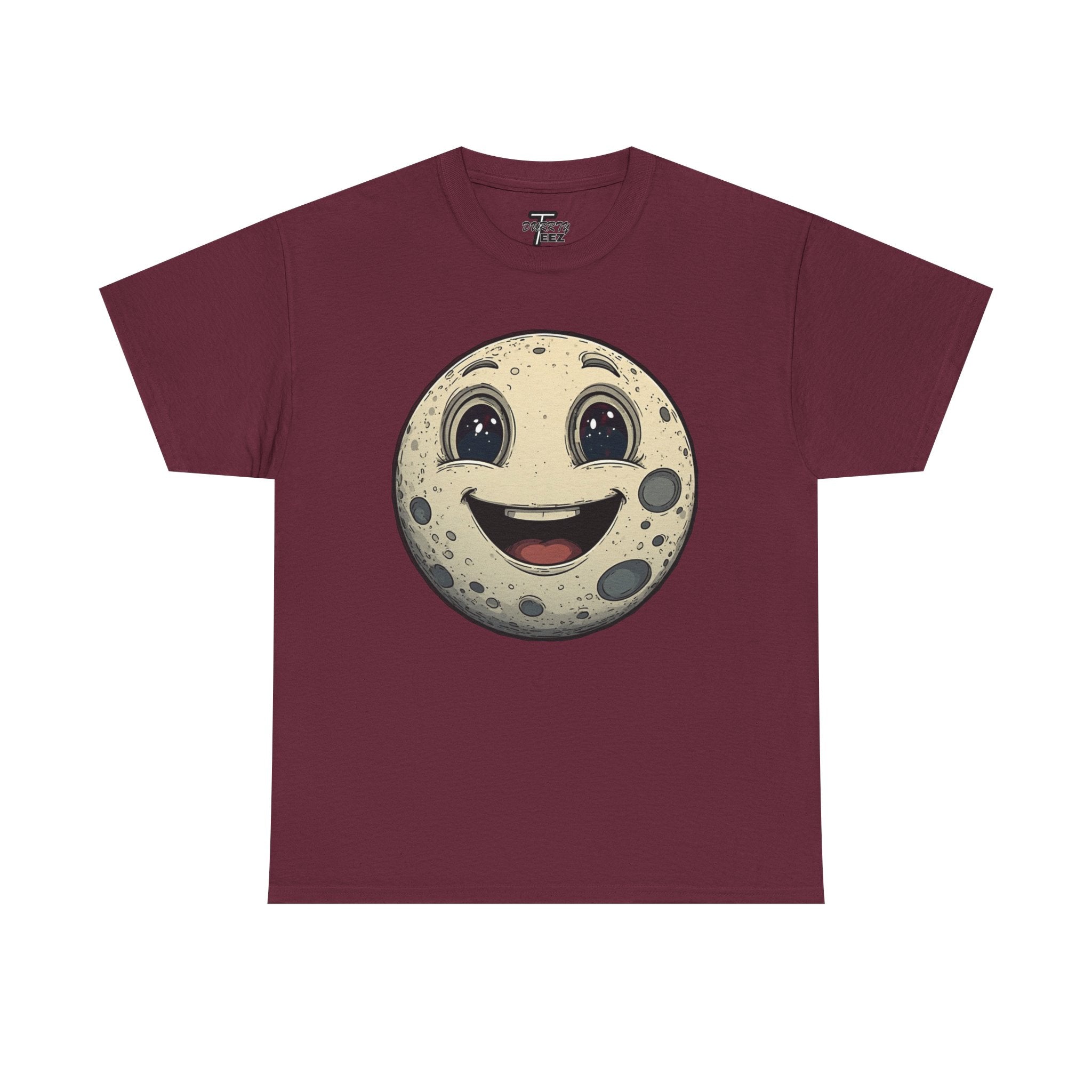 Happy Moonface T-Shirt — Cute Vintage Moon