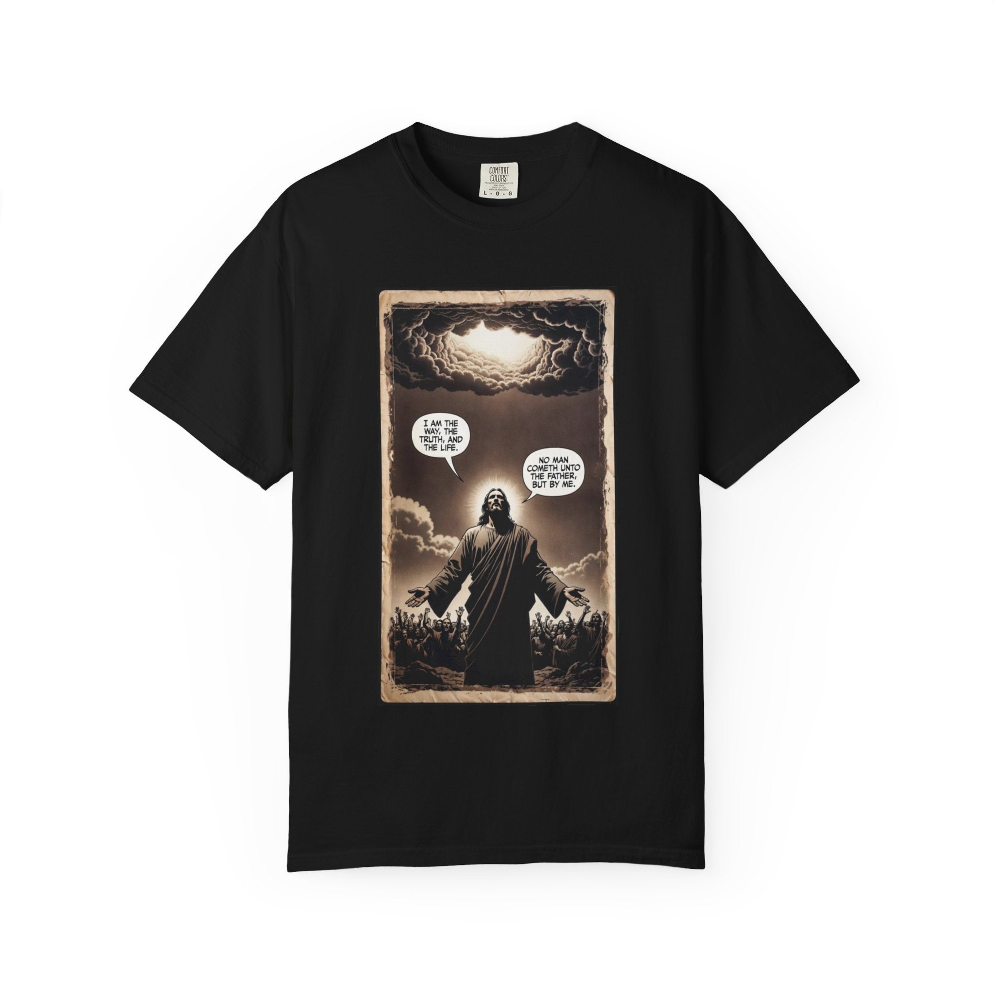 Jesus Comic Panel "I Am The Way" Graphic Tee