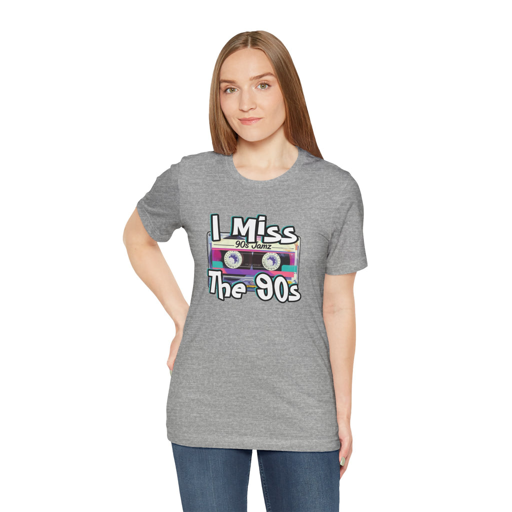 "I Miss The 90s" Retro Cassette Nostalgia Graphic Tee