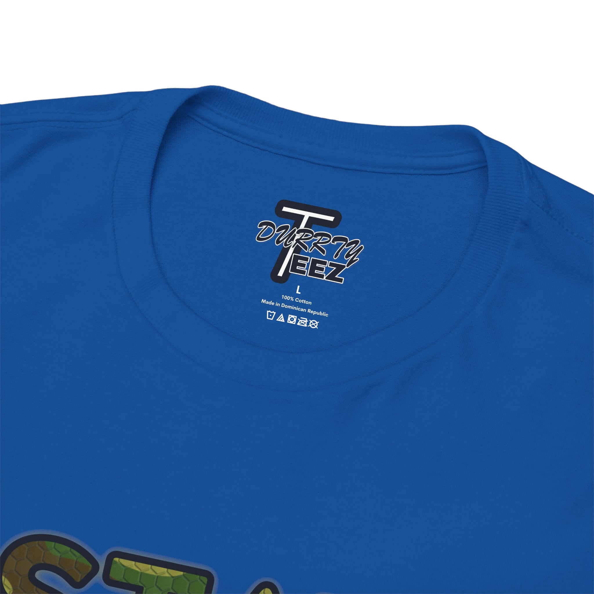 "Stay Based!" Green Camo Graphic Tee