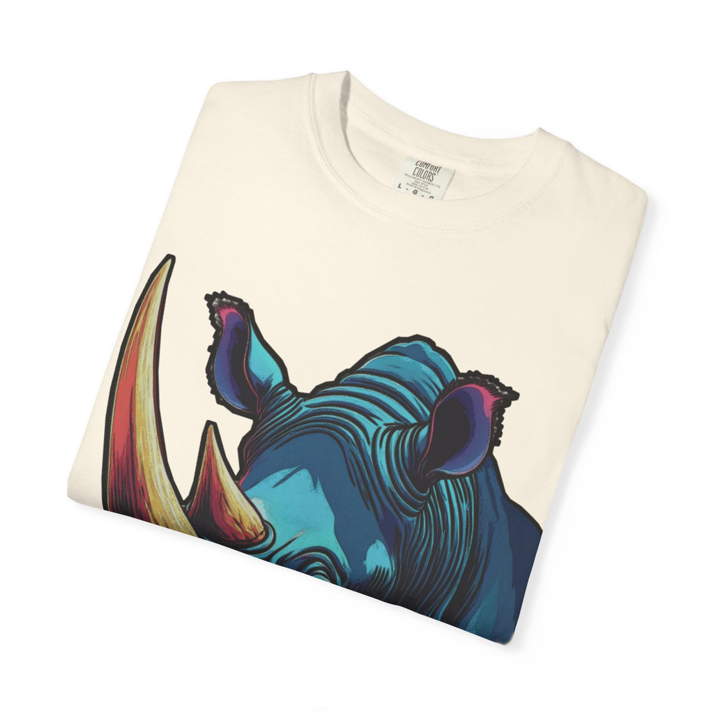 "Rhino Head" Graphic T-Shirt — Bold Animal