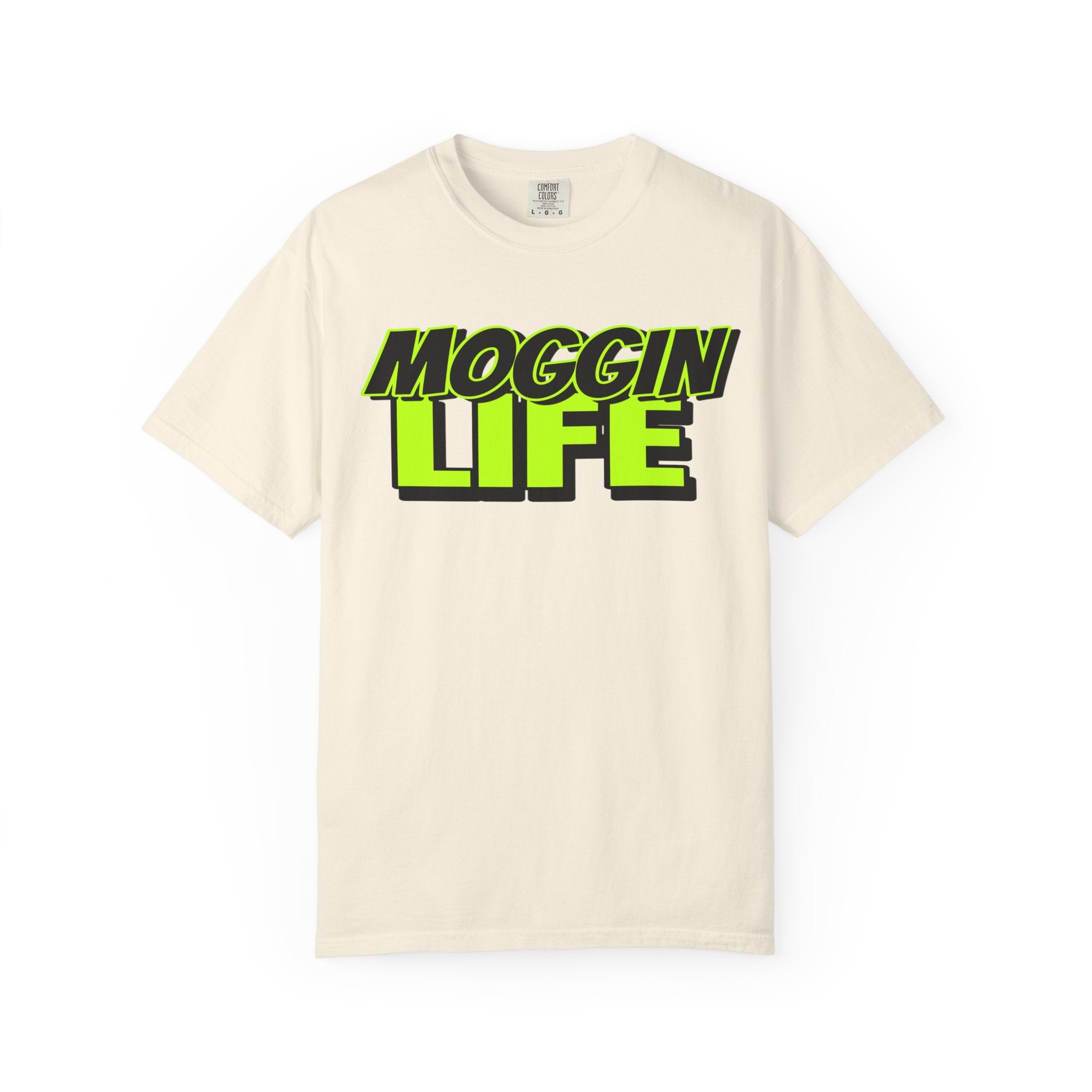 "Moggin Life" — Bold Neon Graphic Tee