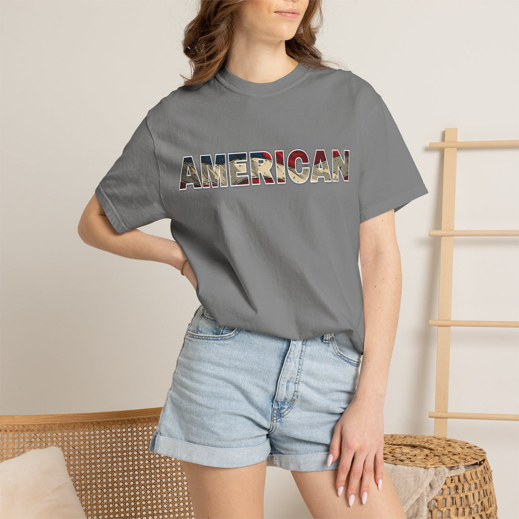 'AMERICAN' Patriotic Graphic Tee