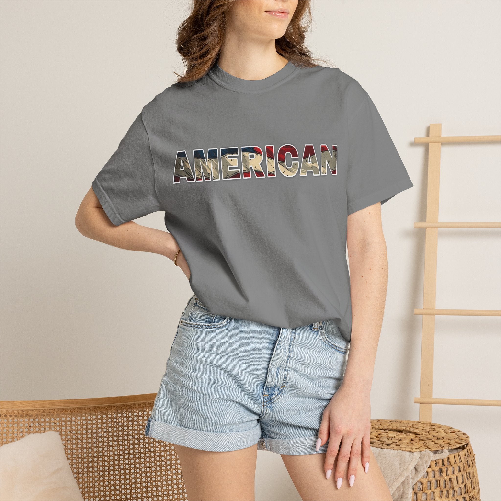 'AMERICAN' Patriotic Graphic Tee