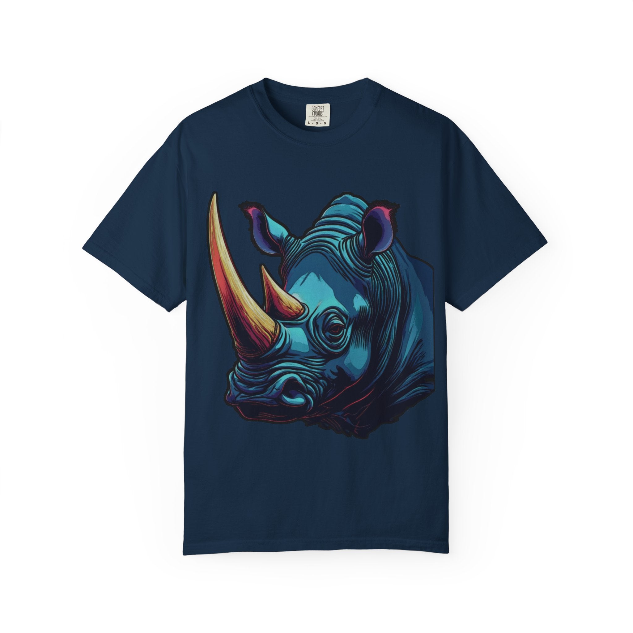 "Rhino Head" Graphic T-Shirt — Bold Animal