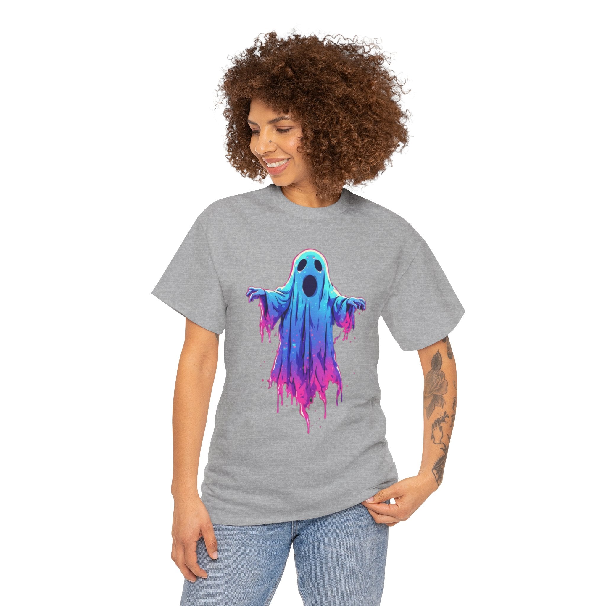 "Ghost Drip" Neon Ghost Graphic Tee